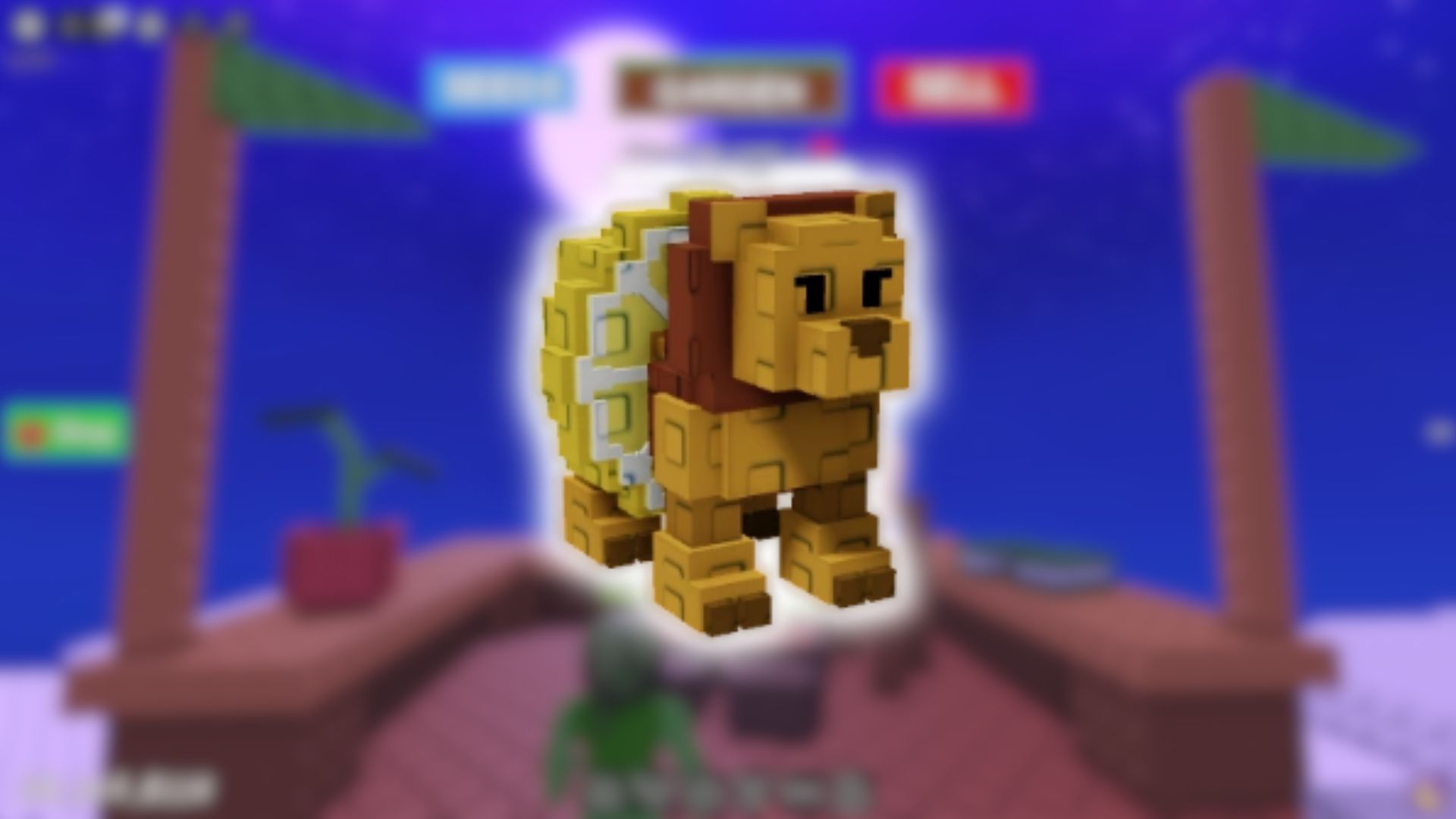 Lemon Lion In Grow a Garden (Image via Roblox Corporation)