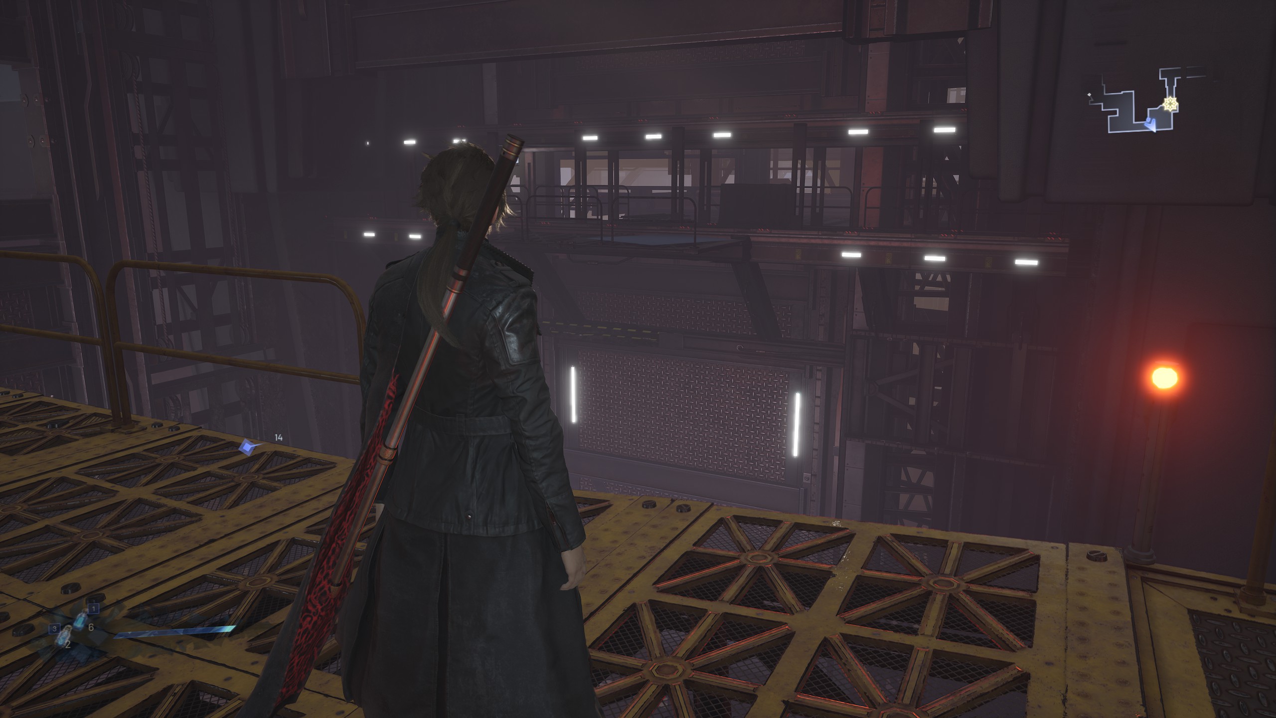 An image from within the game: Lost Soul Aside