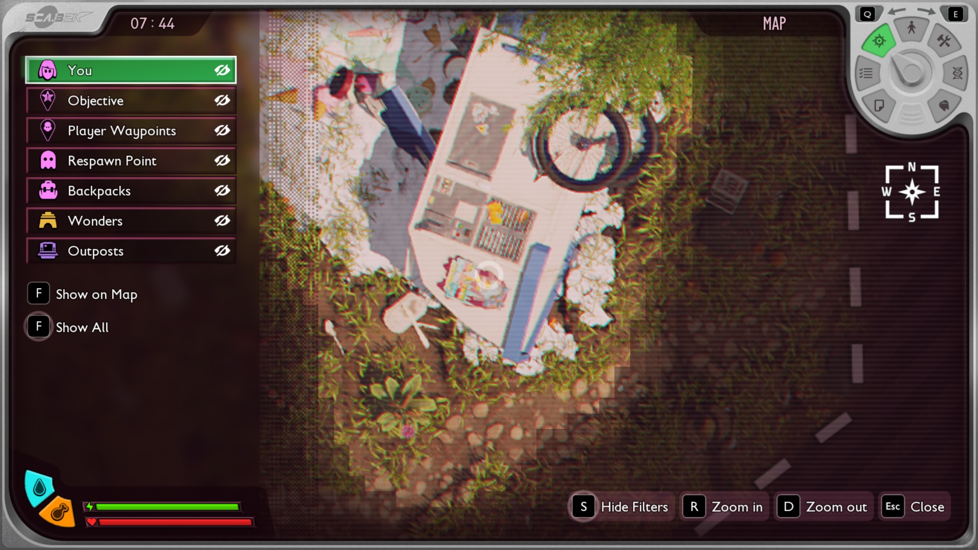 Key location on the map (Image via Xbox Game Studios | Deltias Gaming)