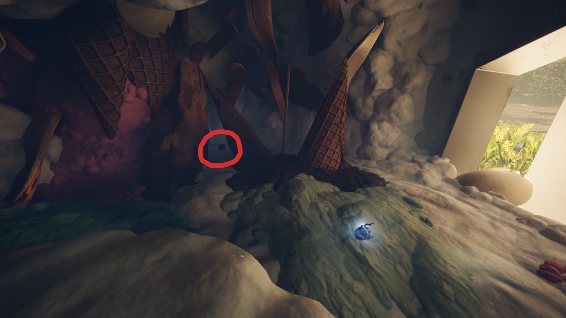 Chest location near the Ice Sickles (Image via Xbox Game Studios | Deltias Gaming)