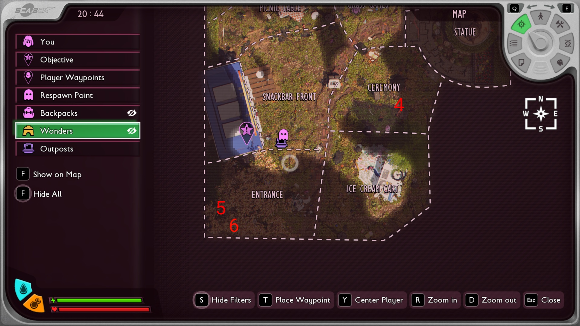 Last three locations (Image via Xbox Game Studios | Deltias Gaming)