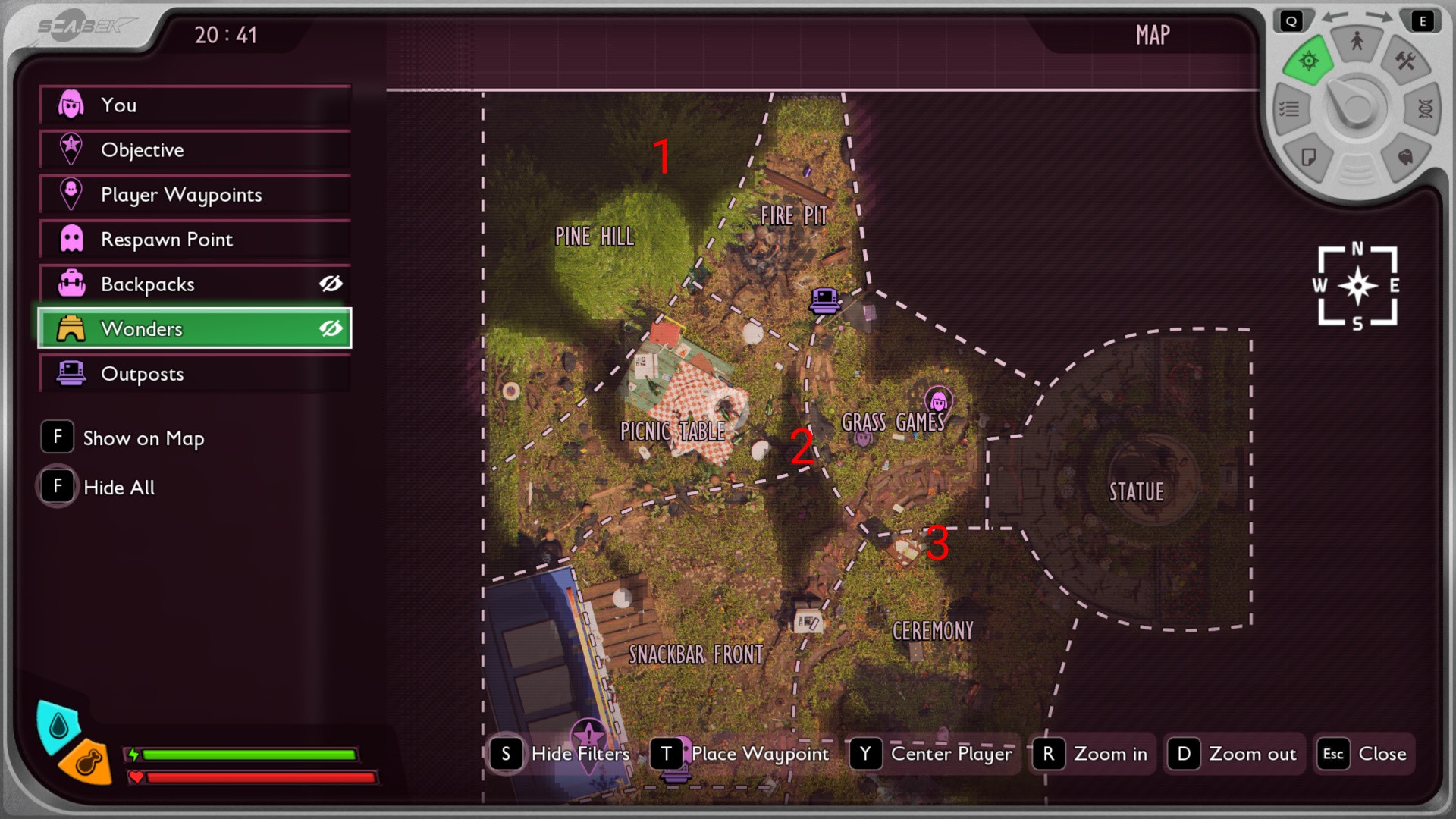 First three locations (Image via Xbox Game Studios | Deltias Gaming)