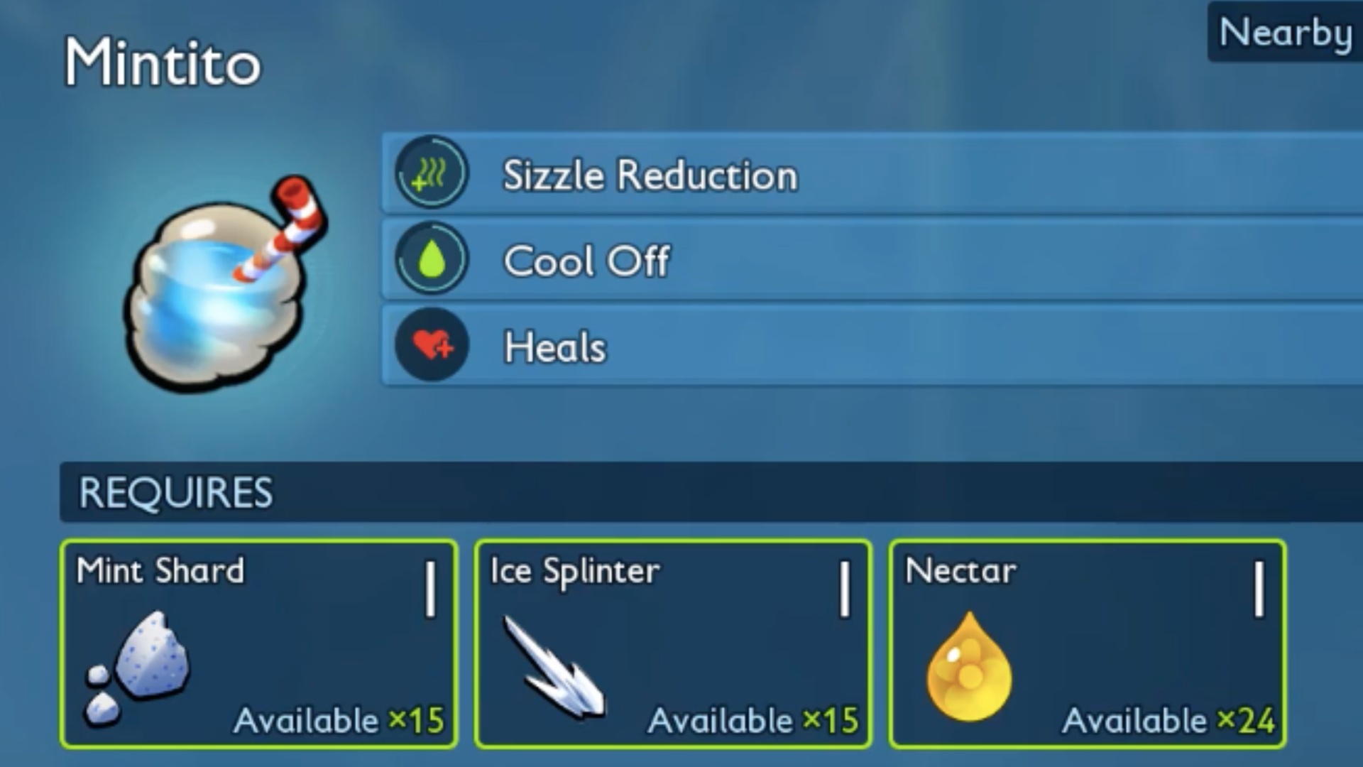 Recipe for the Smoothie (Image via Xbox Game Studios)