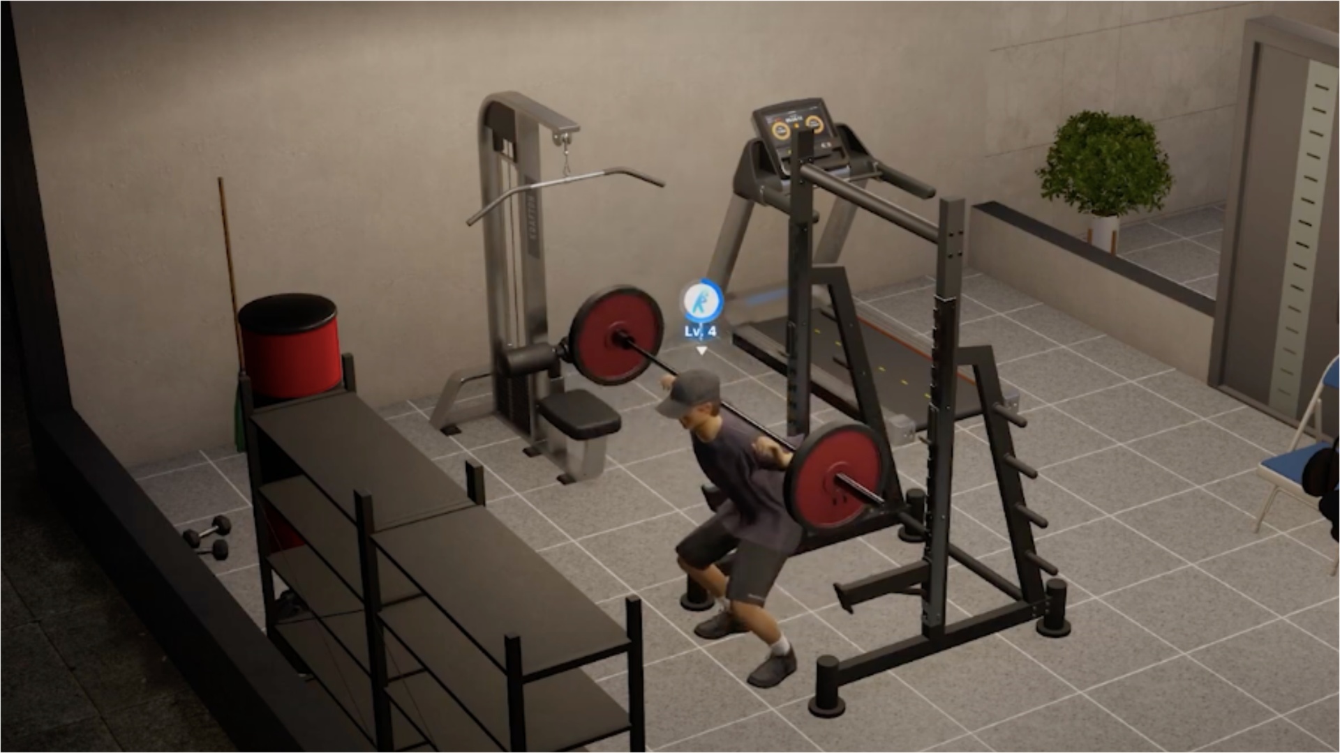 Setup fitness equipments at your desired location (Image via Krafton)