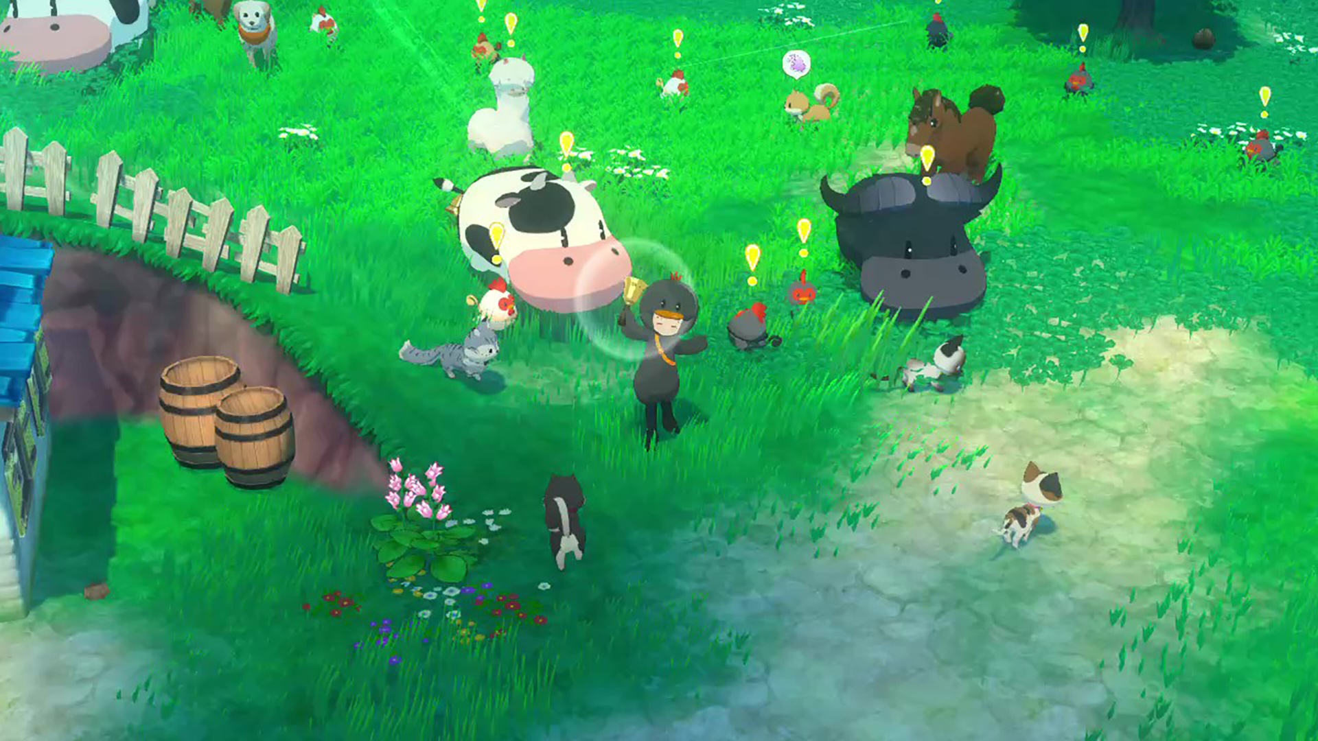 Bond with your animals in a chick costume (Image via XSEED Games)