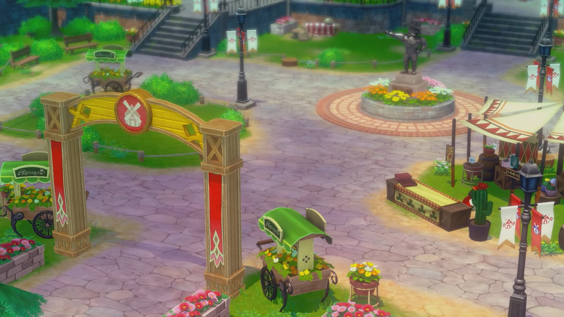 Search around the Bazaar (Image via XSEED Games)