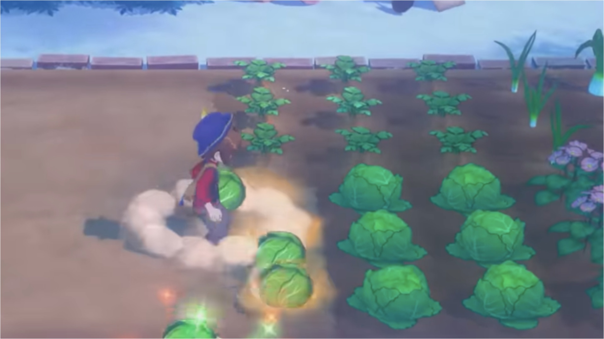 Collect the produce with a sickle (Image via XSEED Games)
