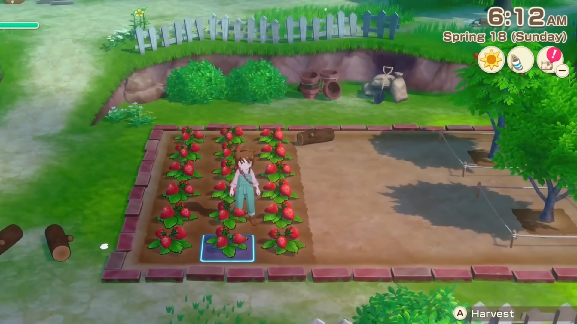 List of crops (Image via XSEED Games)