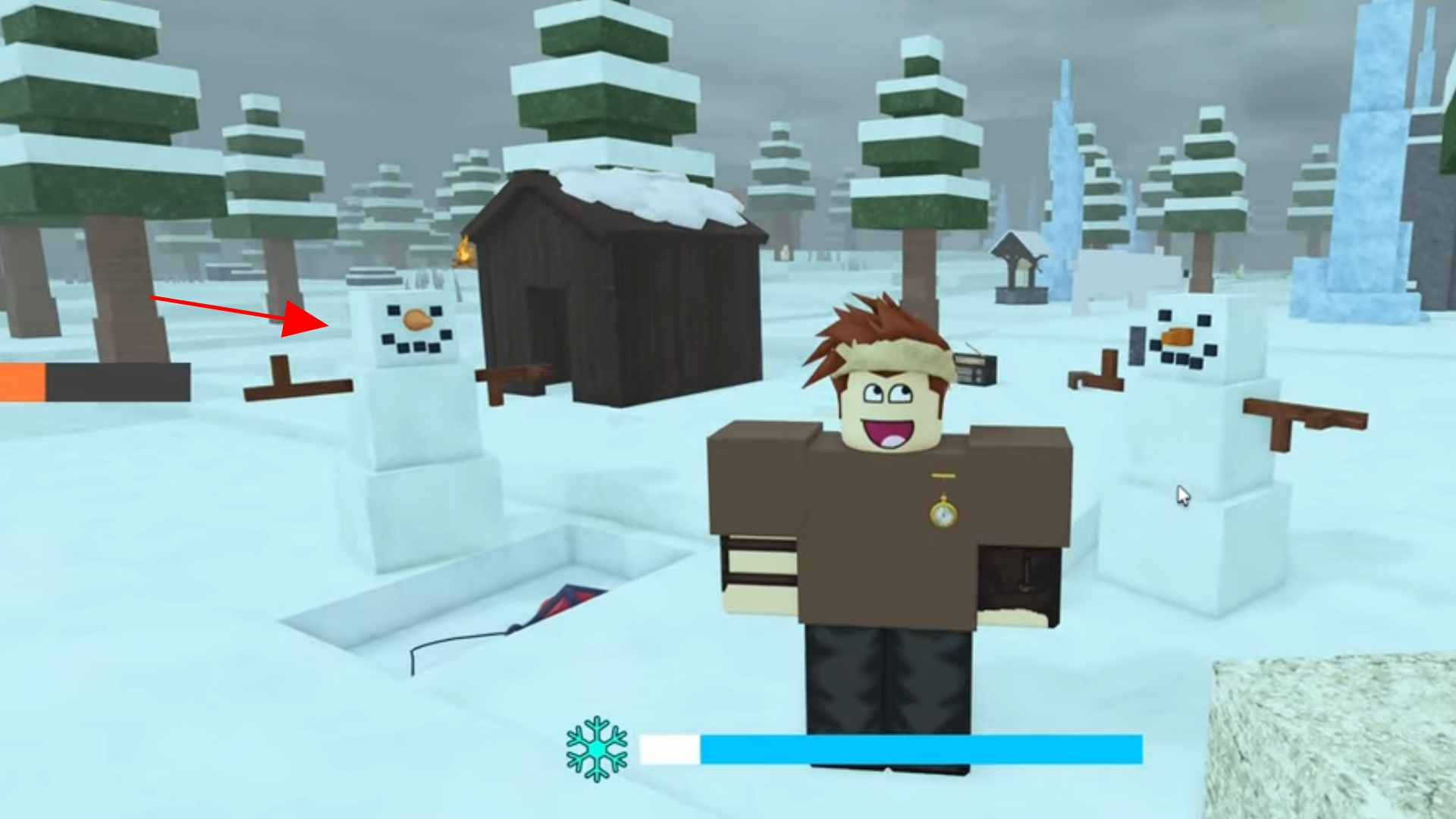 The Frowning Snowman (Image via Roblox Corporation | Conor3D/YouTube)
