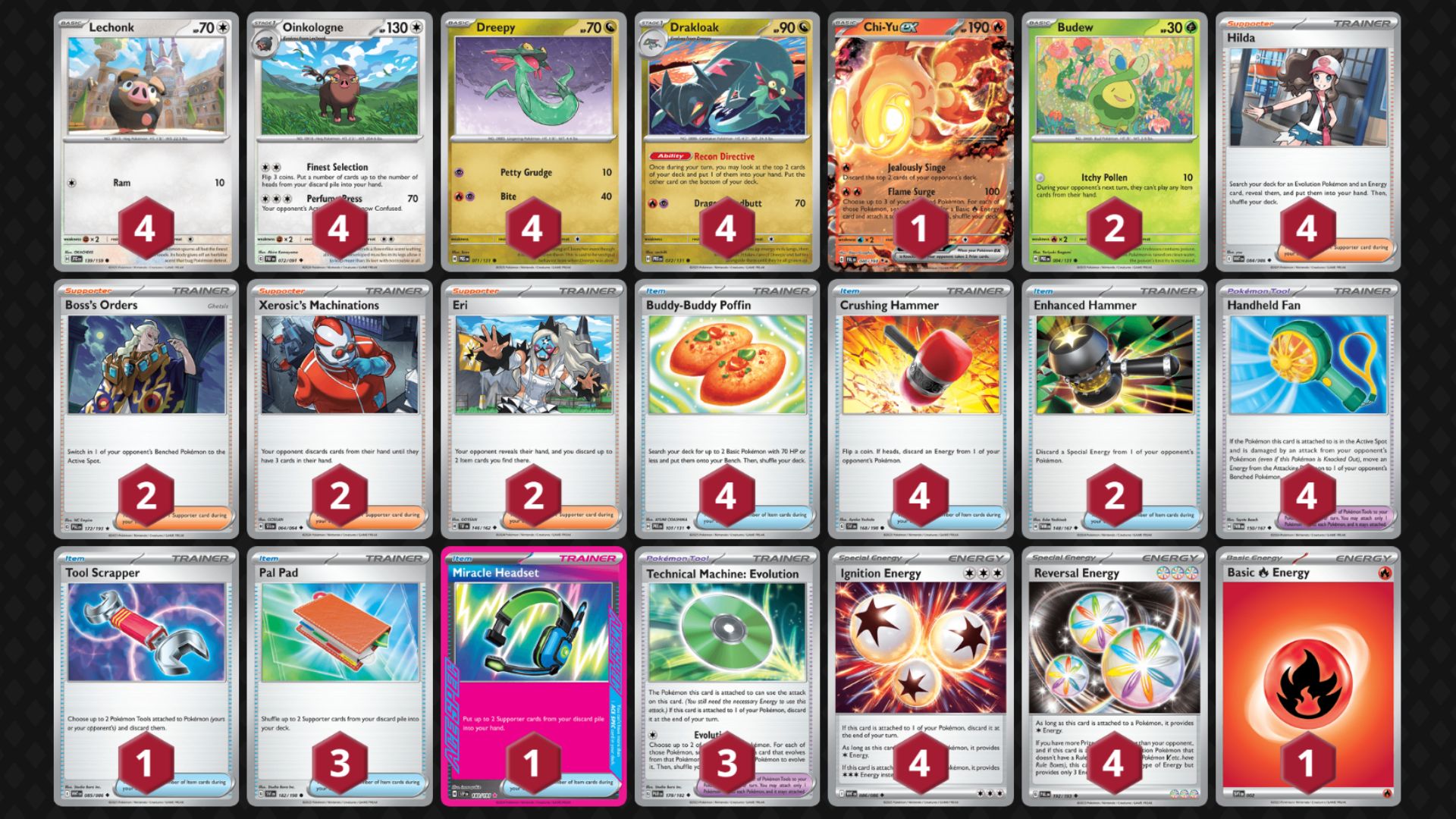 Oinkologne decklist (Image via TPC))