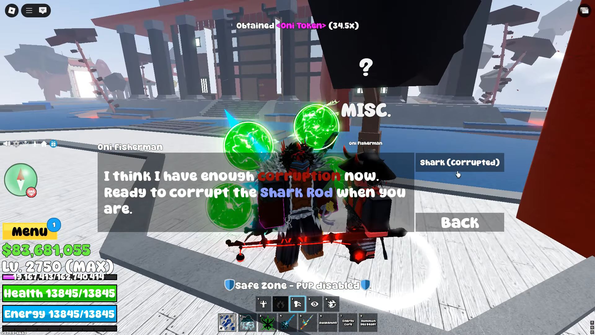 Oni Fisherman (Image via Roblox Corporation)