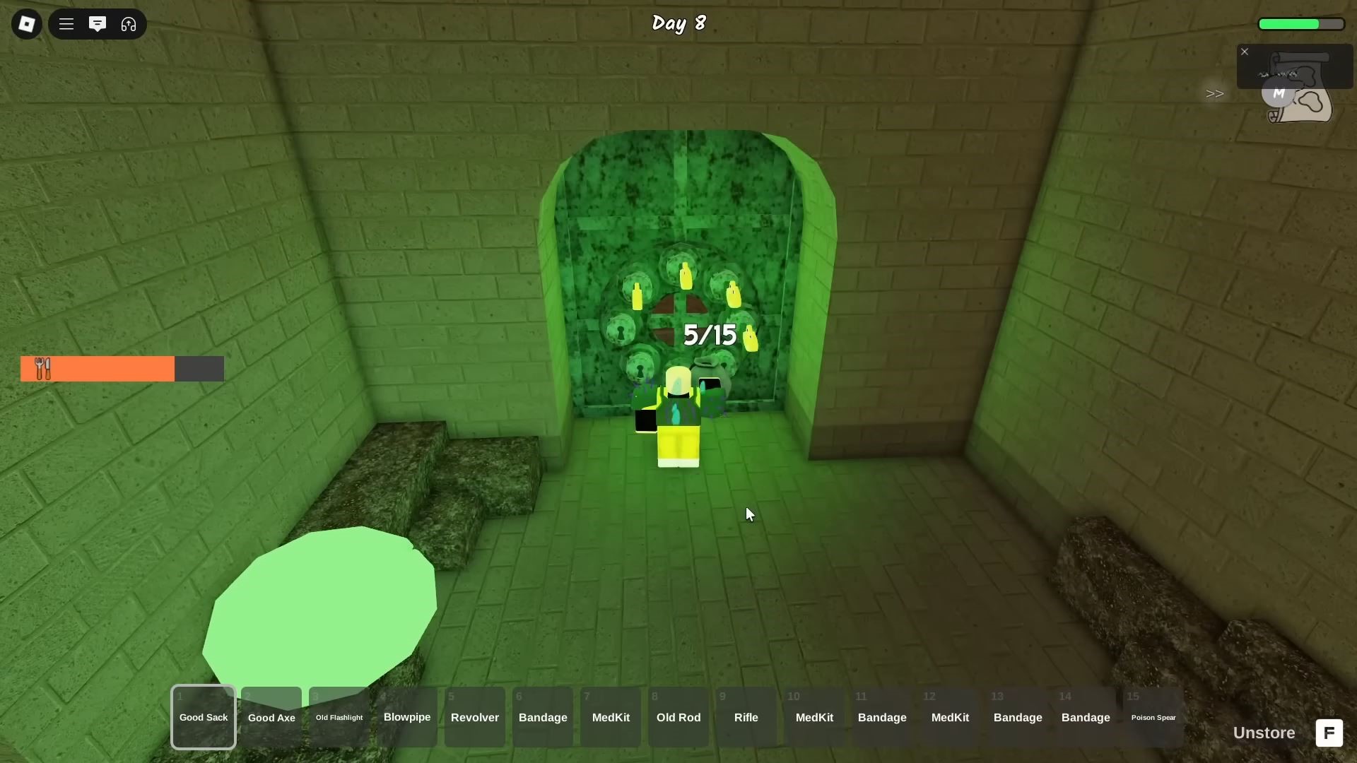Openening the Frog Cave (Image via Roblox Corporation)