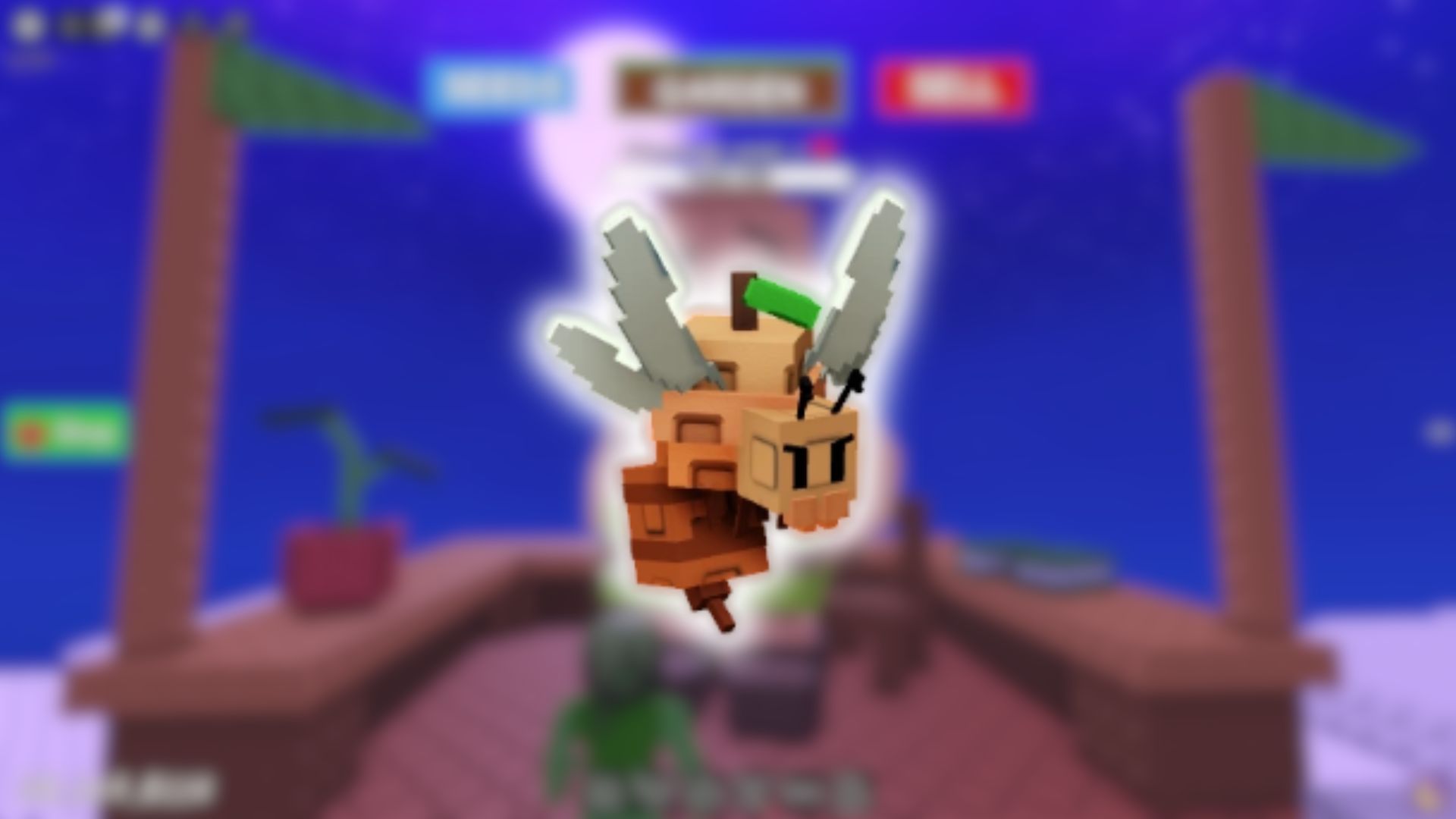 Peach Wasp In Grow a Garden (Image via Roblox Corporation)