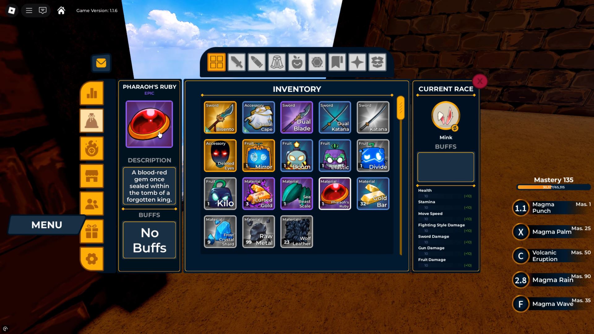Pharaoh's Ruby (Image via Roblox)
