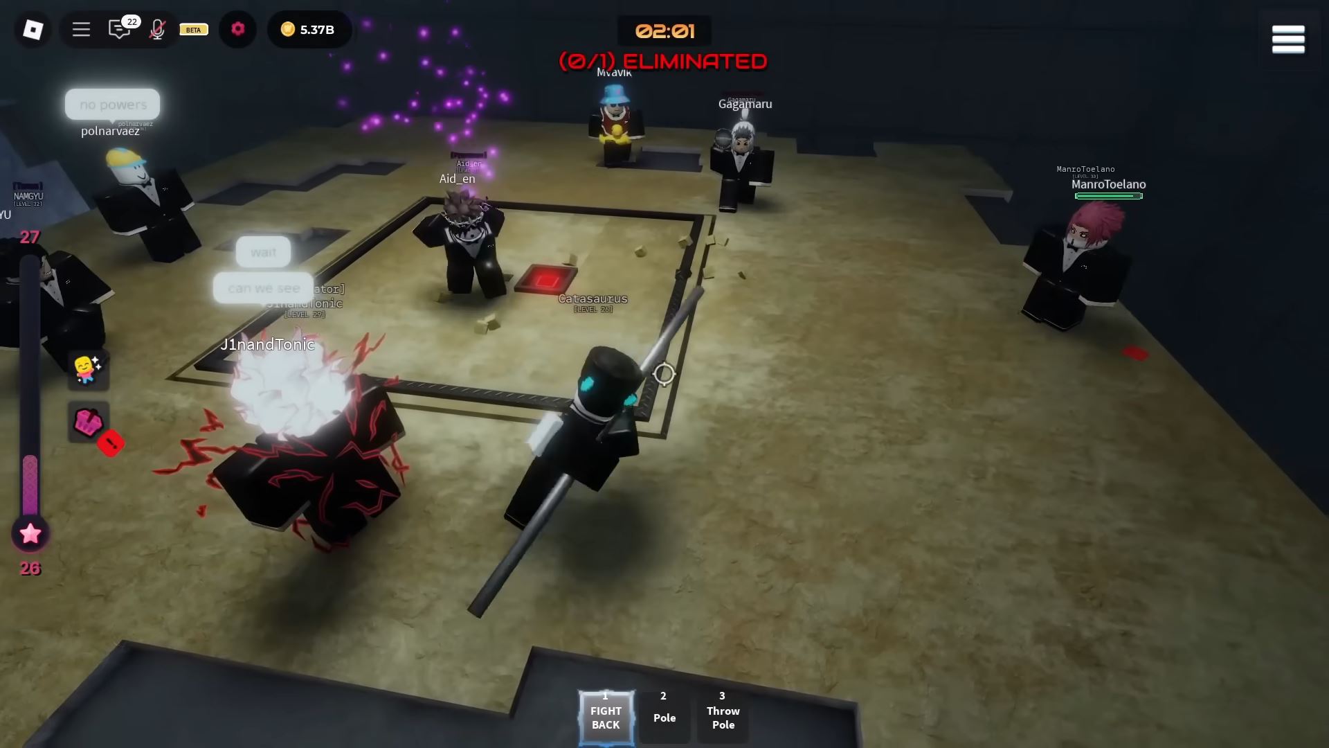 Platform fight (Image via Roblox)