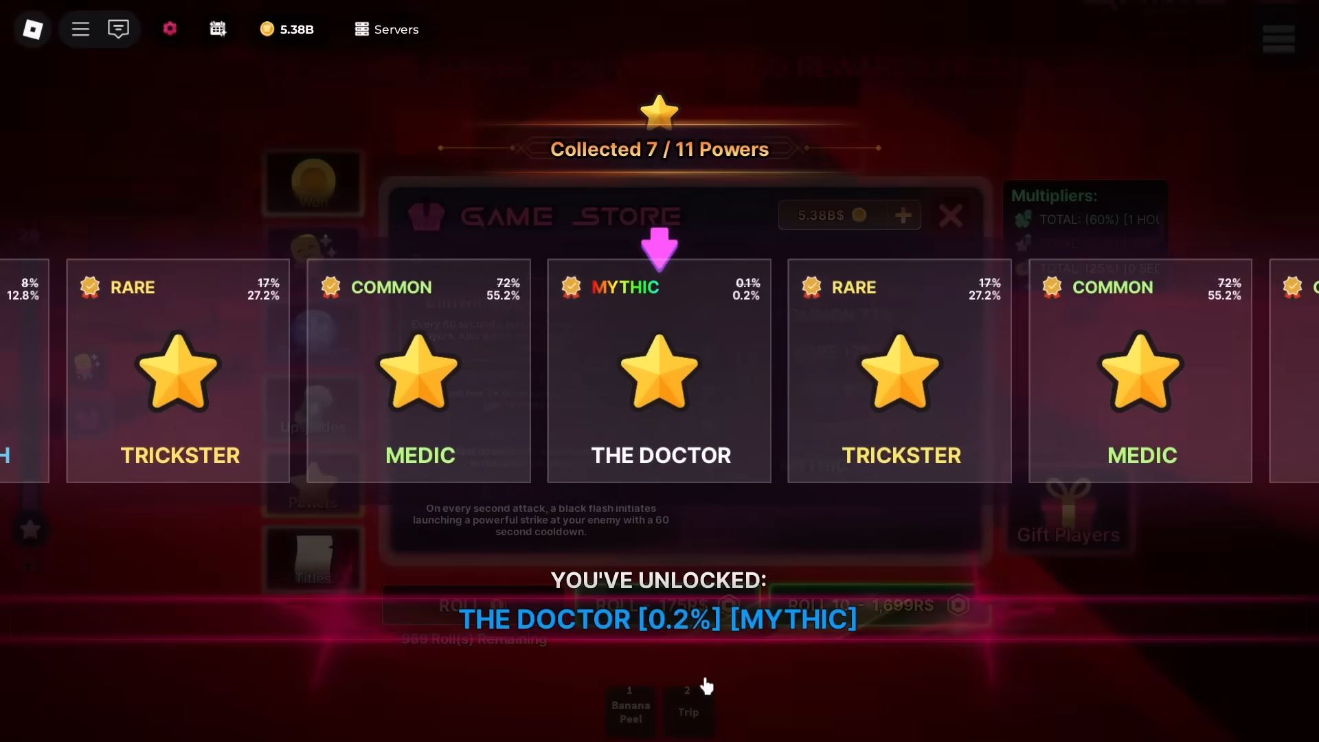 Power roll The Doctor (Image via Roblox)