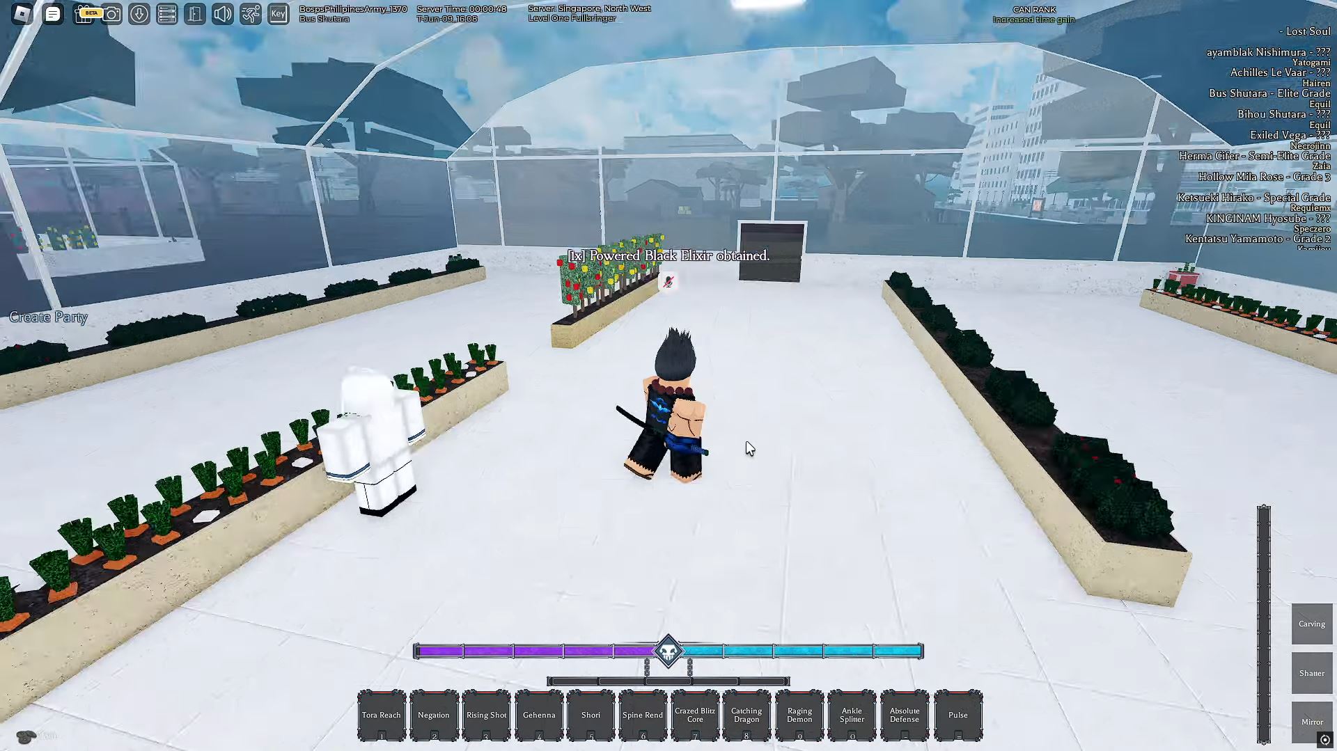 Powered Black Elixir Obtained (Image via Roblox)