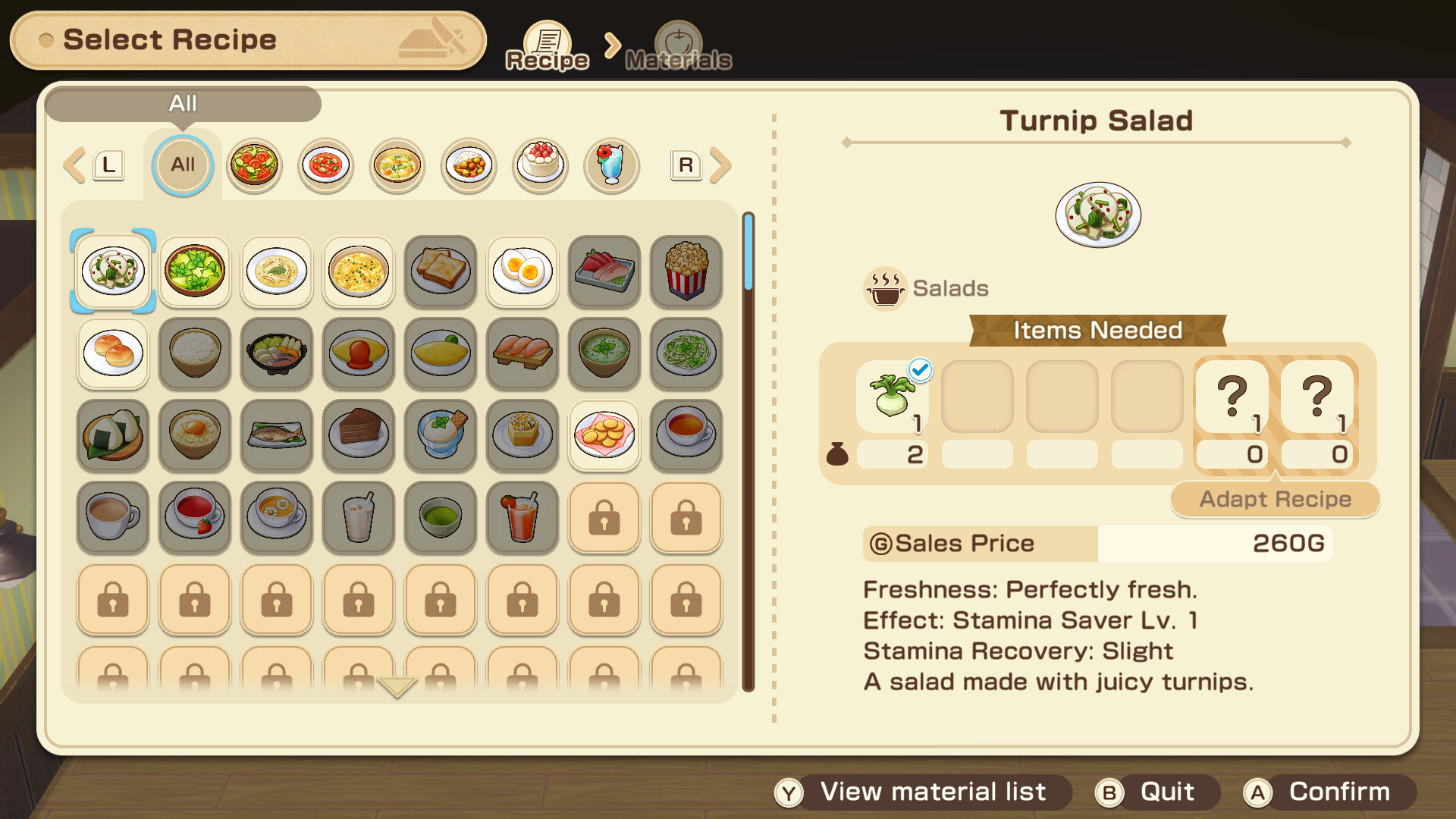 Reset item freshness by processing them (Image via XSEED Games)