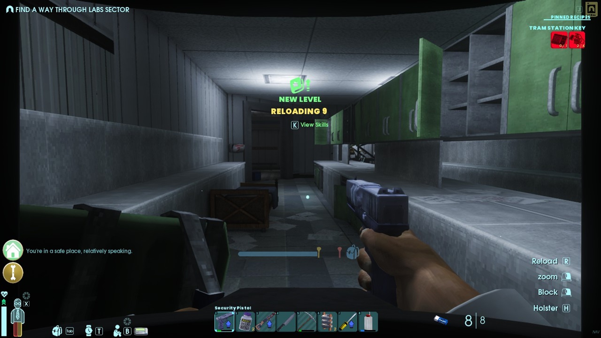 Leveling up reload in Abiotic Factor. (Source: Playstack)
