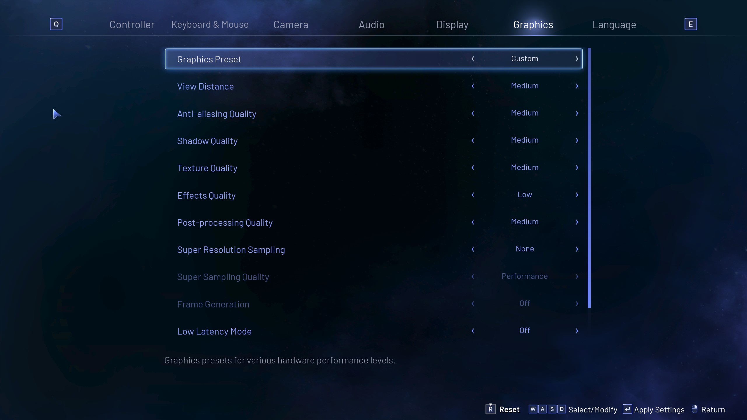 Lost Soul Aside: Settings for ROG Ally and Legion Go (Image via PlayStation Publishing LLC)