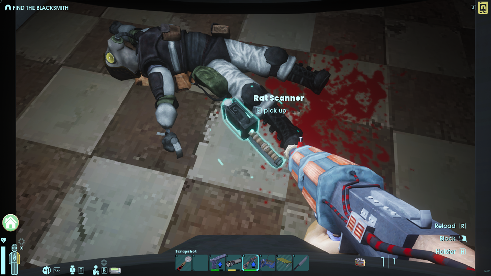 Scrapshot delas massive damage in a short range. (Source: Playstack)