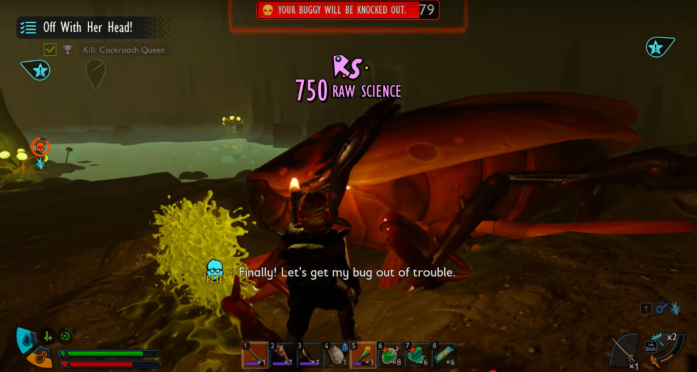Collect the drops after defeating the Cockroach Queen (Image via Xbox Game Studios | Wow Quests/YouTube)