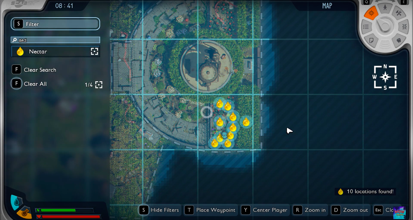 The locations to collect Nectar (Image via Xbox Game Studios | WoW Quests/YouTube)
