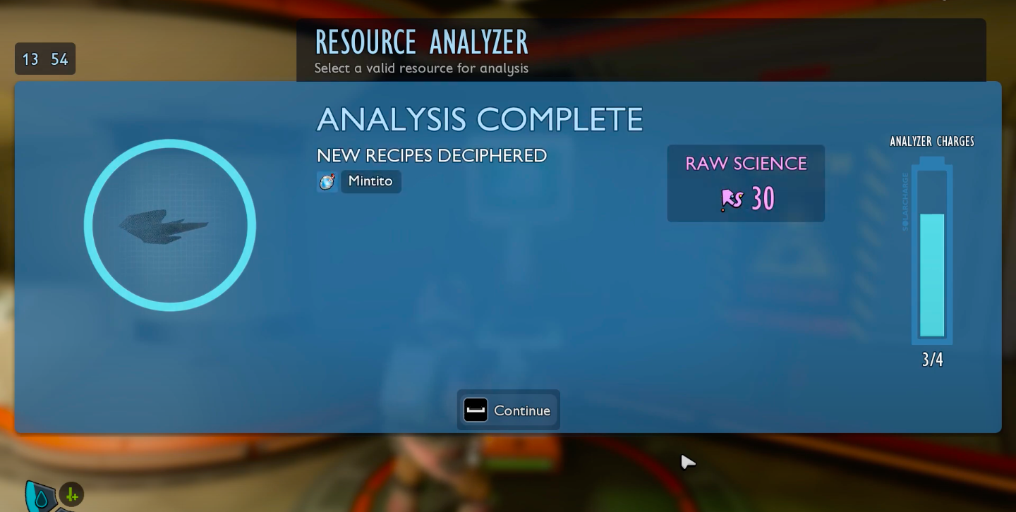 Scan the resource to obtain tje recipe (Image via Xbox Game Studios)