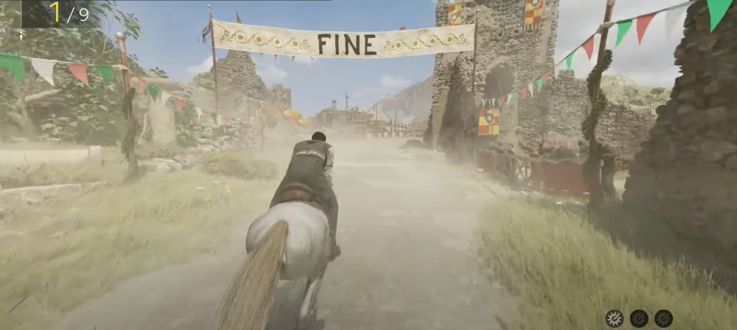 There are a total of nine riders in San Celeste race (Image via 2K Games | Trophy Tom/YouTube)