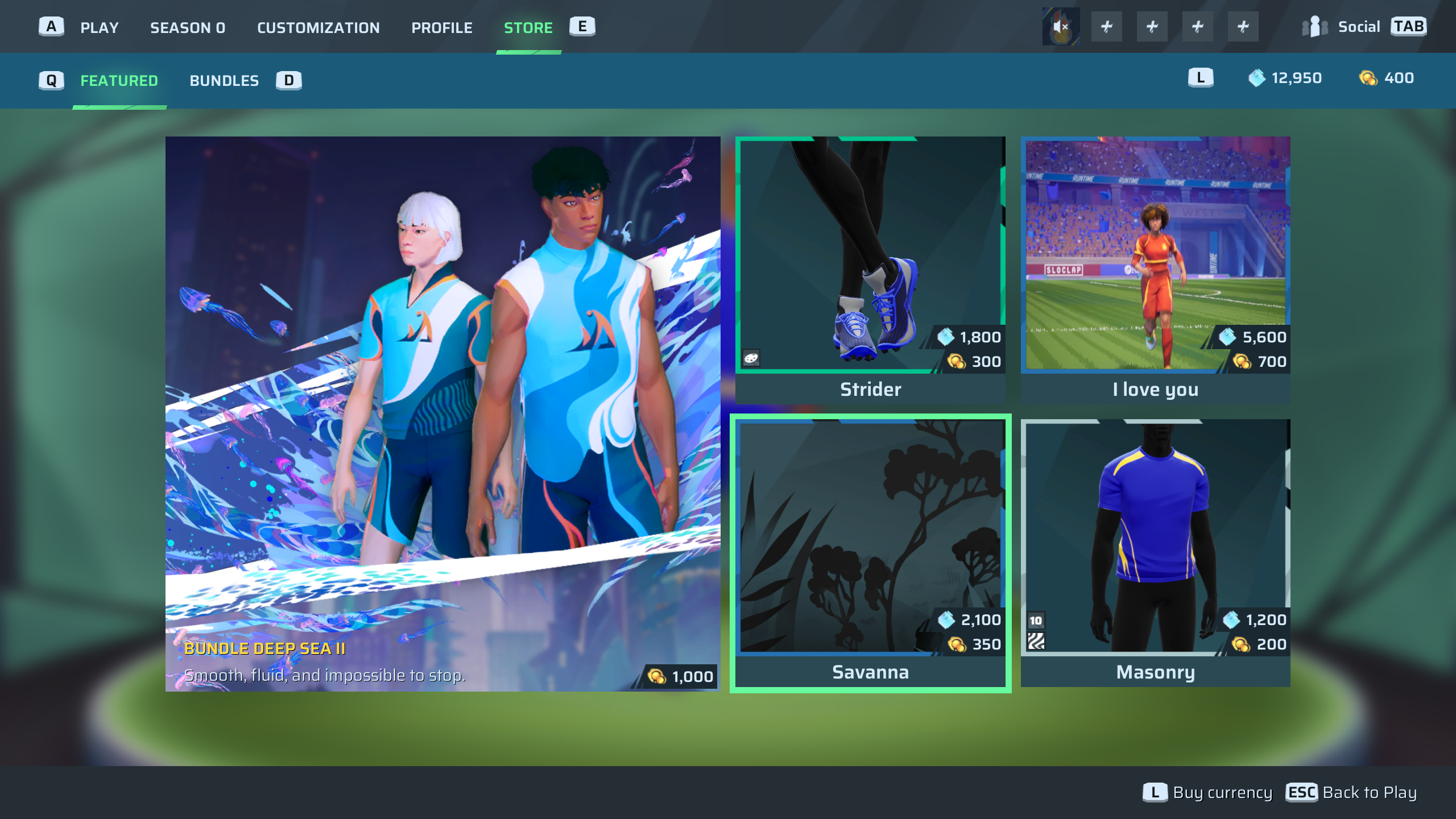 List of week 7 items in Rematch (Image via Sloclap | Deltia's Gaming)