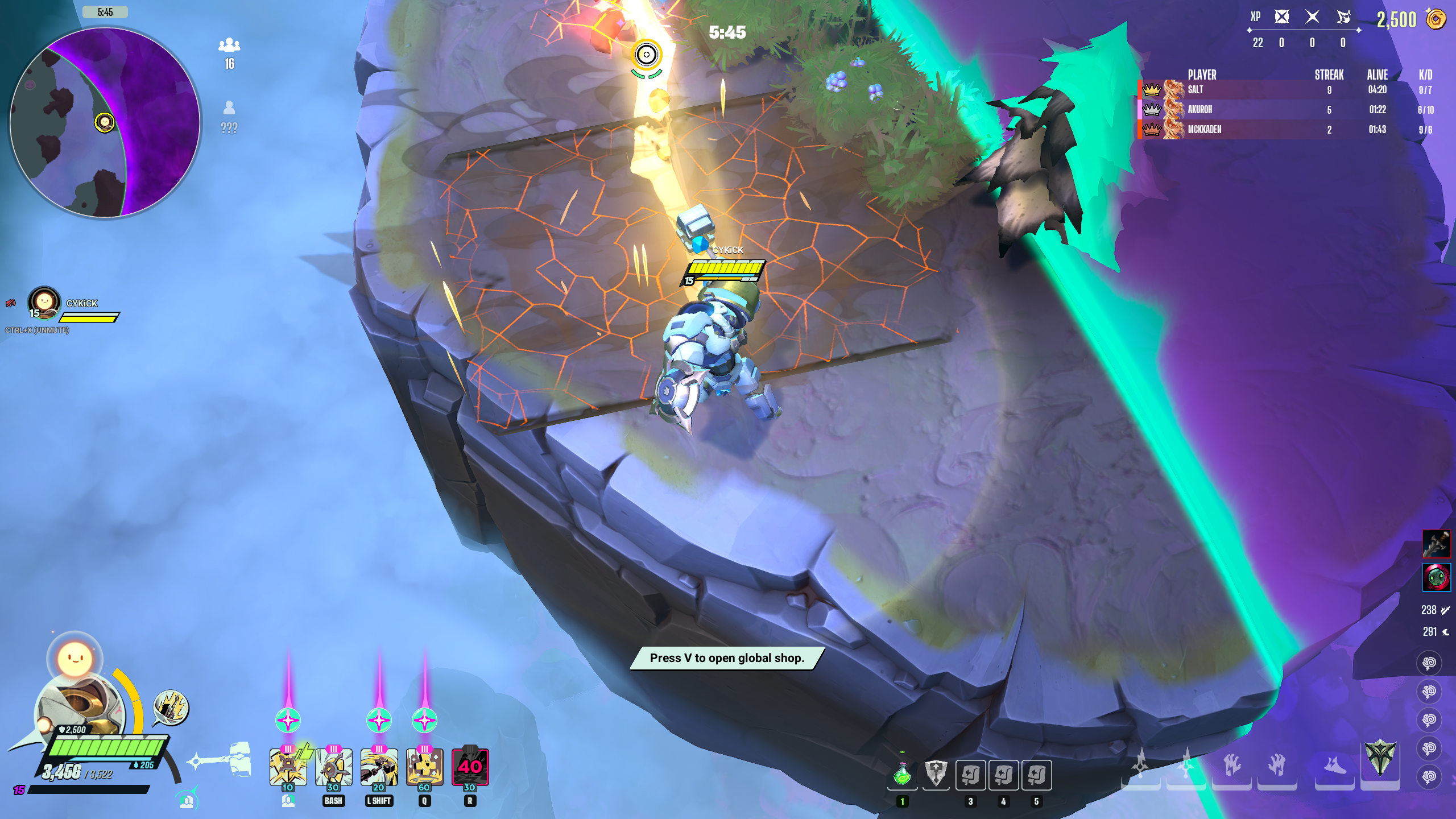 Activate your Ultimate special ability using R (Image via Theorycraft Games | Deltia's Gaming)