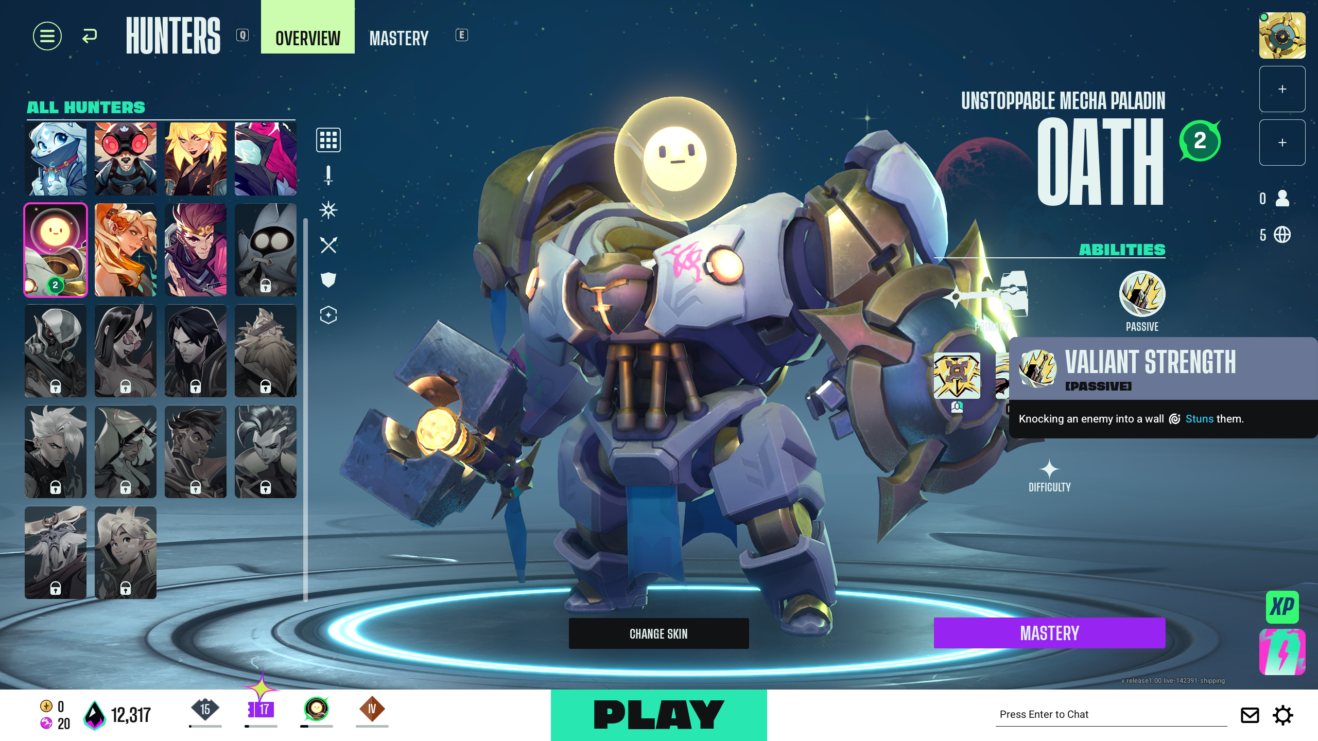 Valiant Strength Ability (Image via Theorycraft Games | Deltia's Gaming)