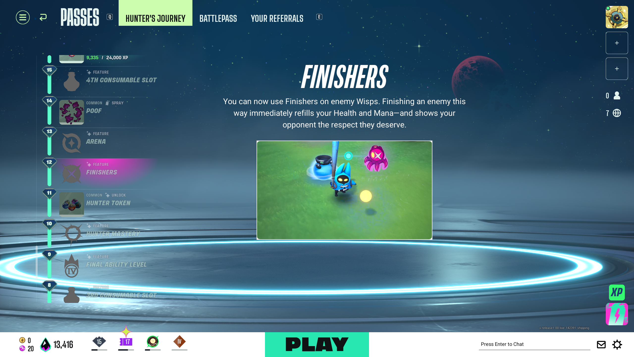 Unlock finishers in Hunter's Journey (Image via theorycraft Games | Deltia's Gaming)