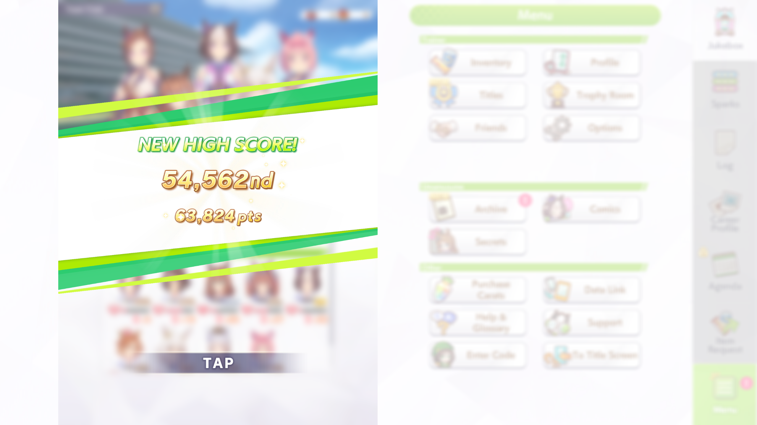 Team Trial race mode hangs at the post results screen (Image via Cygames | Deltia's Gaming)