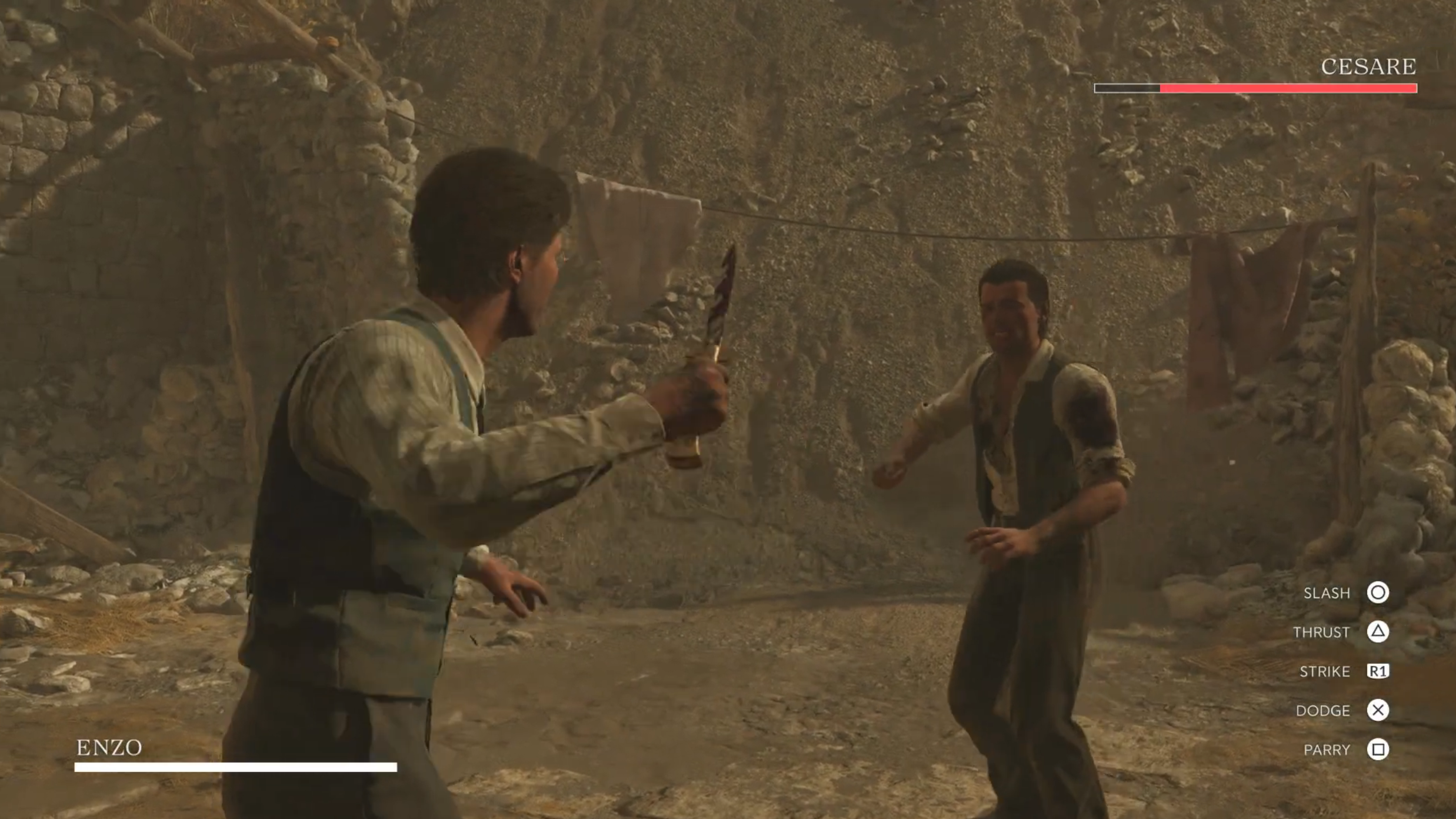 Engage in a duel with Cesare (Image via 2K Games)