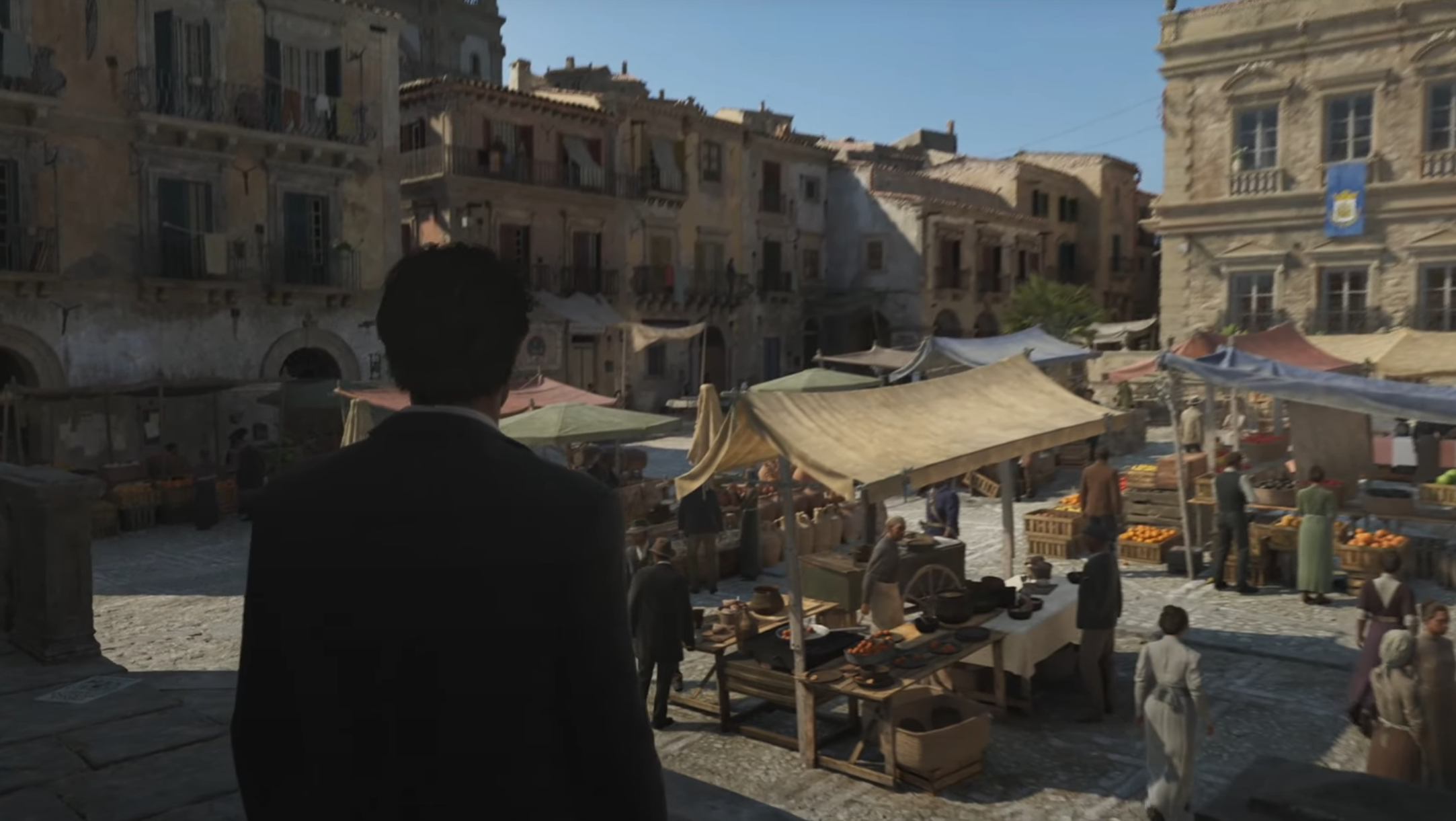 Where to find the man in the red waistcoat, in Mafia The Old Country (Image via 2K Games)