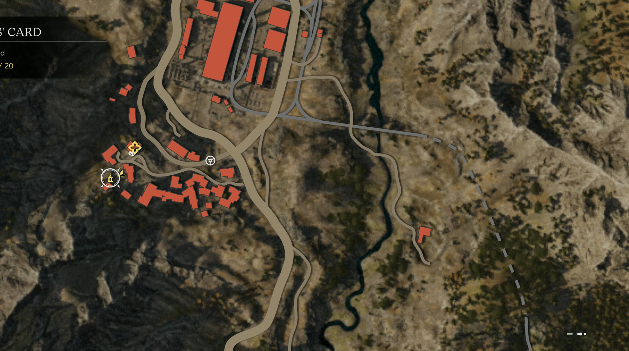 Saints' Cards Map Location 6 (Image via 2K Games)