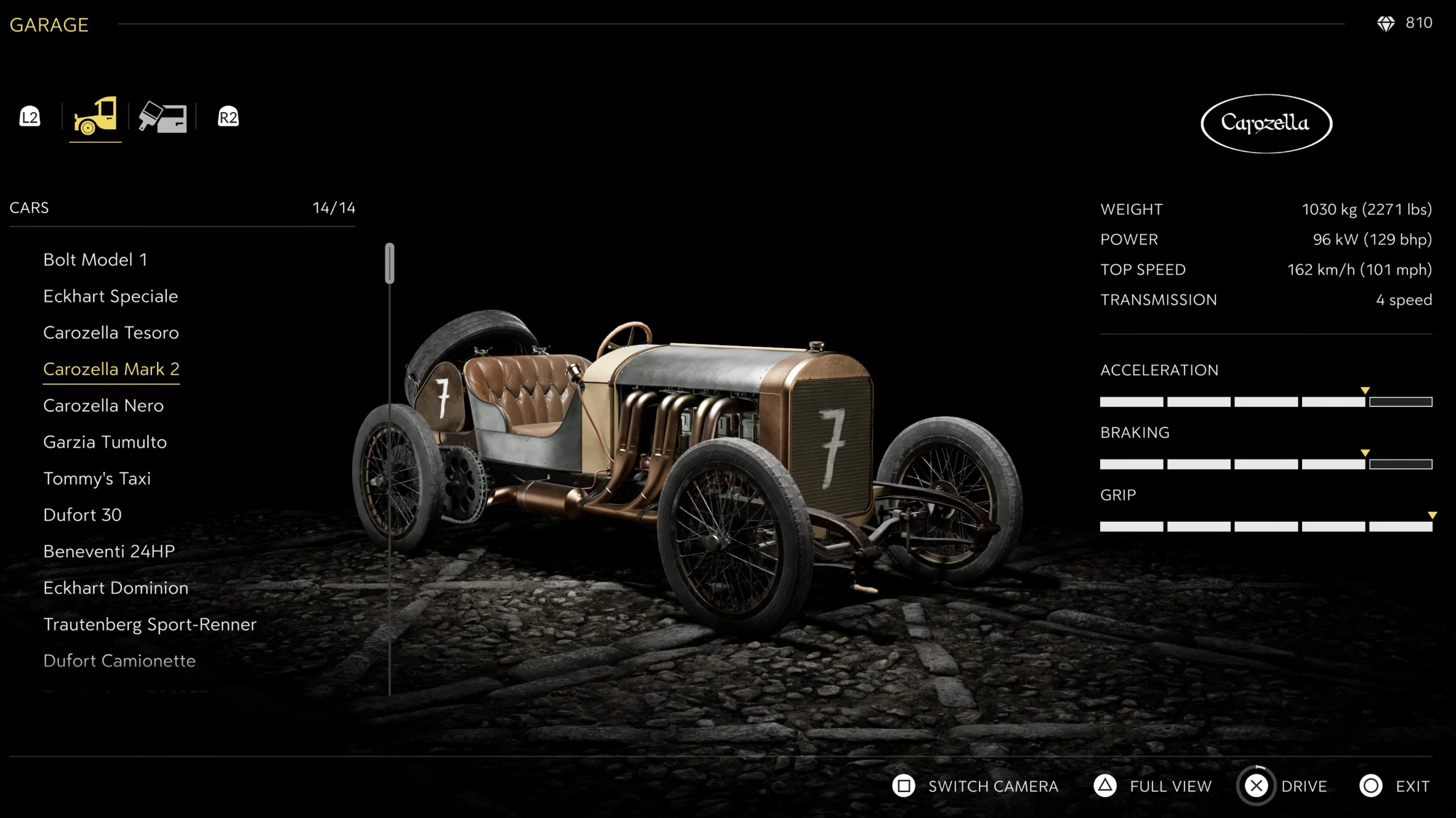 Location and car to use for the jump (Image via 2K Games)