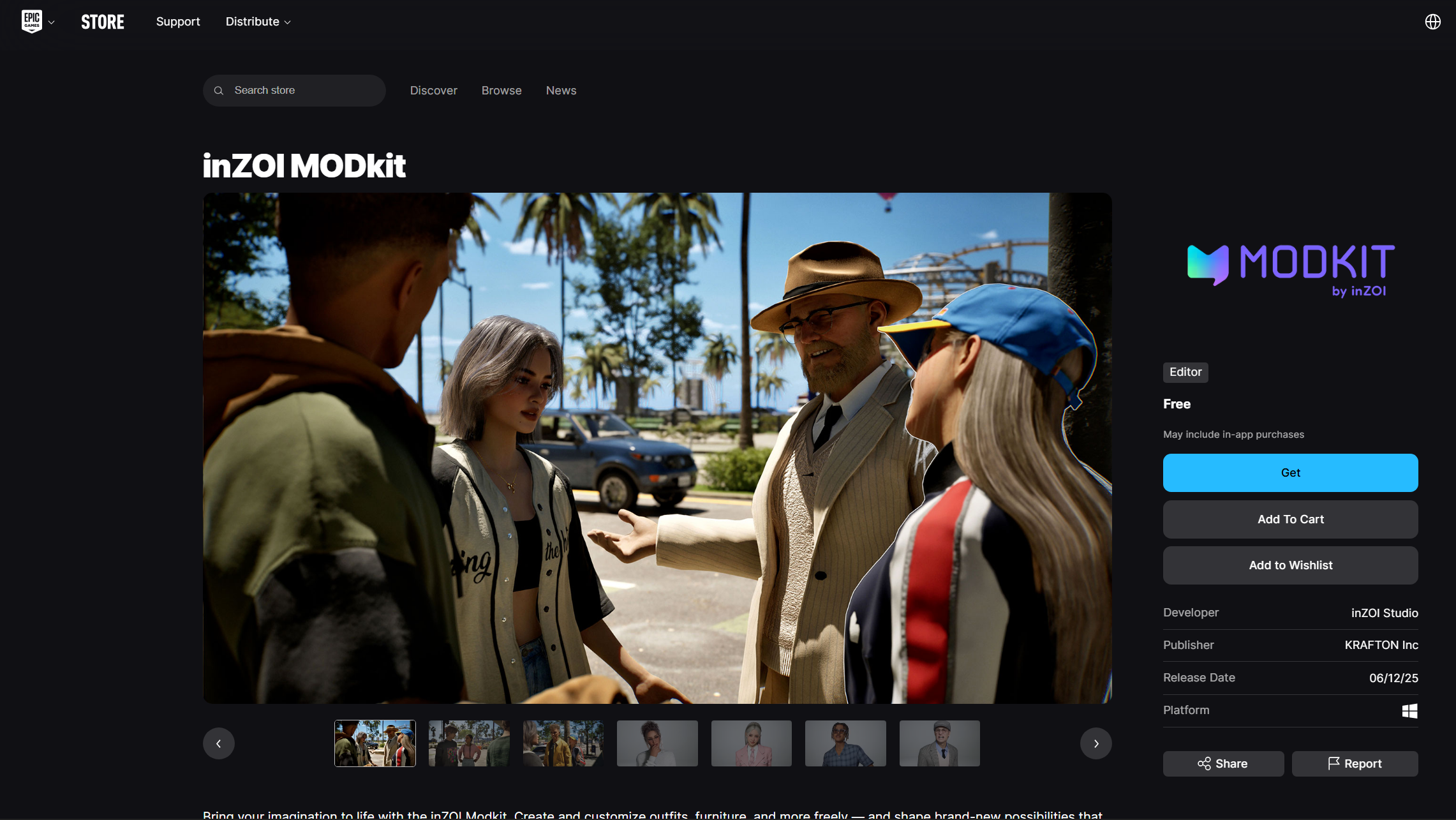 Download Modkit from the Epic Games Store (Image via Krafton)