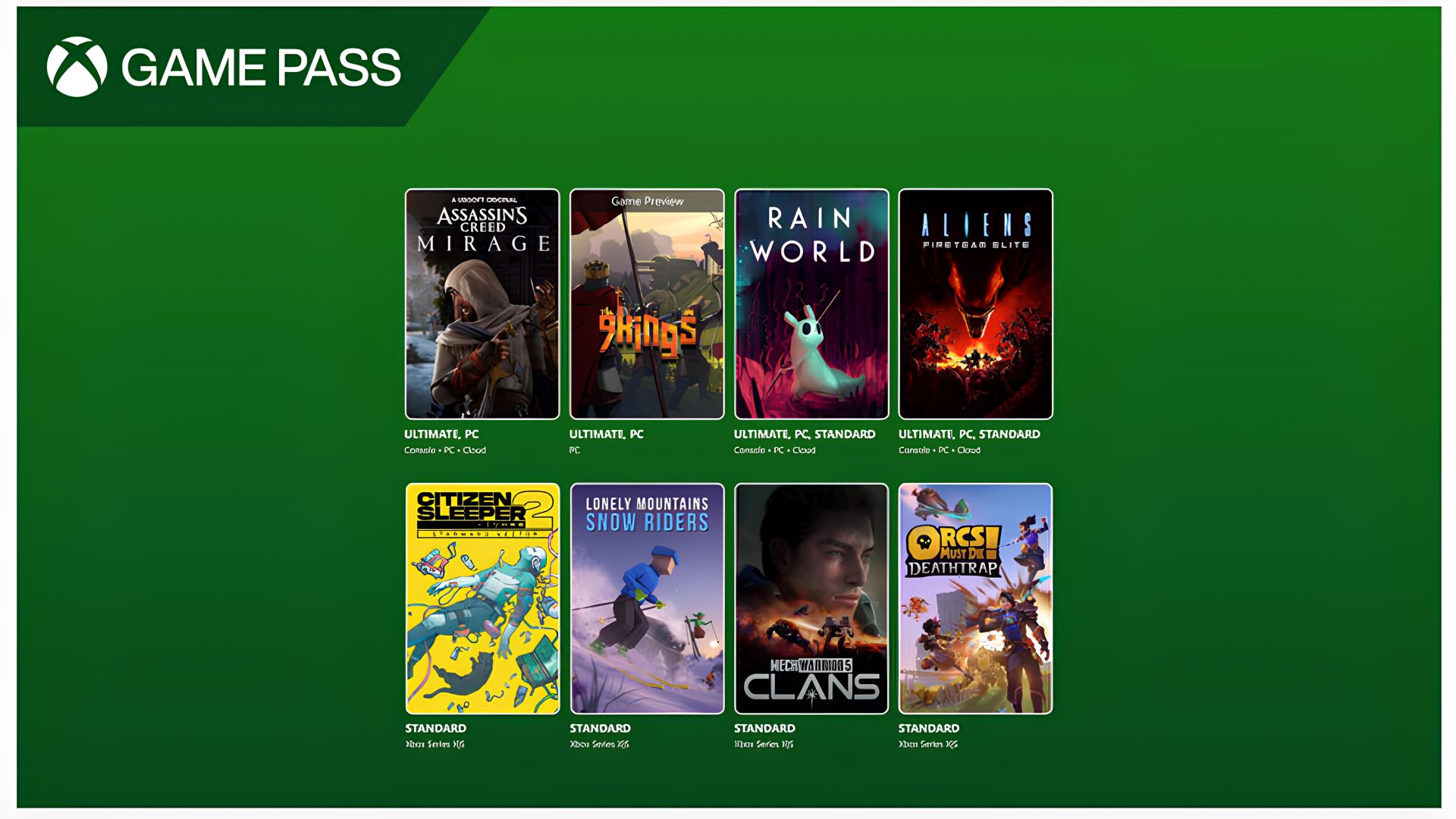 Xbox Game Pass: Every New Game in Wave 1 (August 2025)