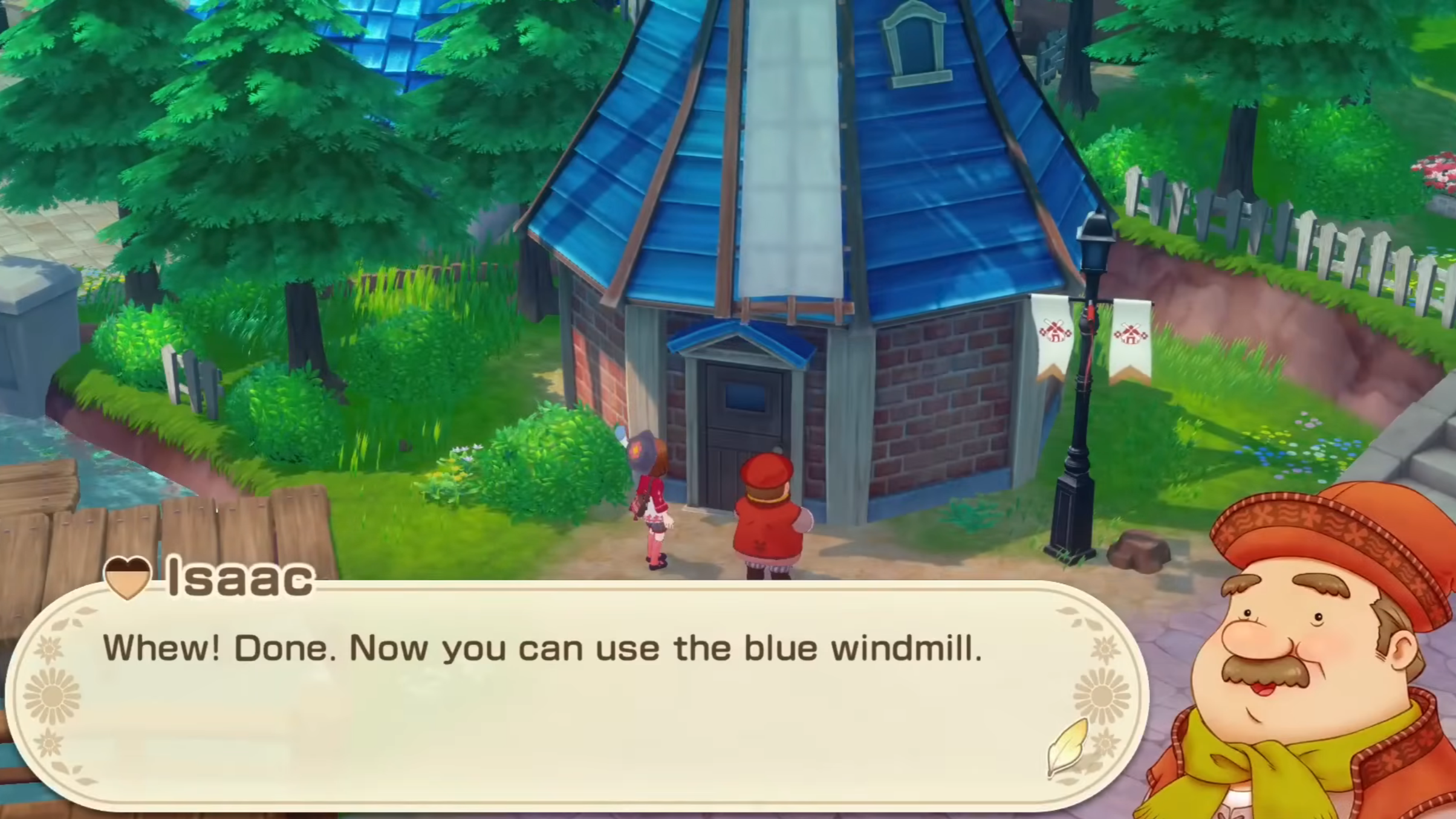 List of all craftable items and recipes using Blue Windmills (Image via XSEED Games)