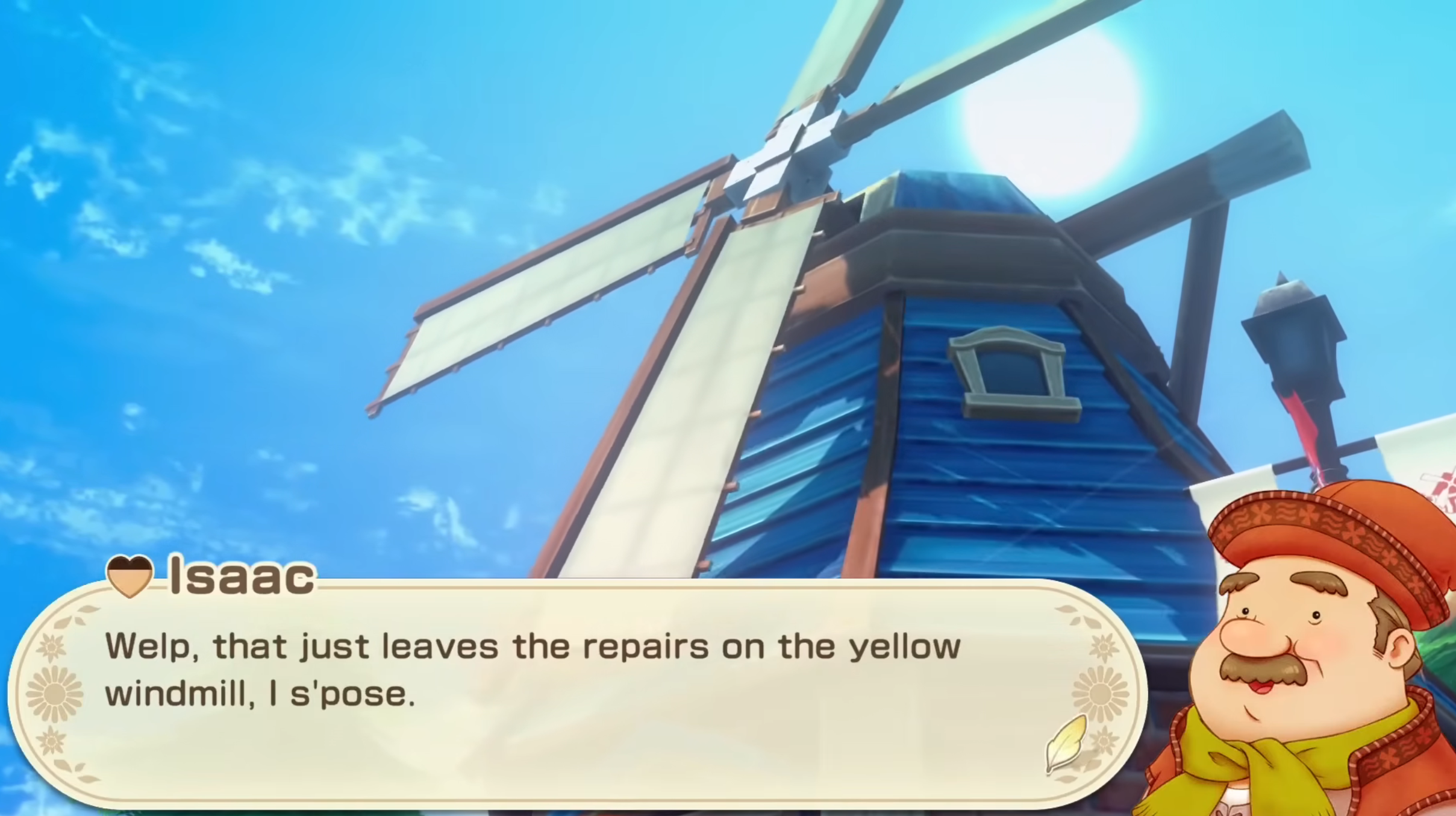 List of all craftable items and recipes using Yellow Windmills (Image via XSEED Games)