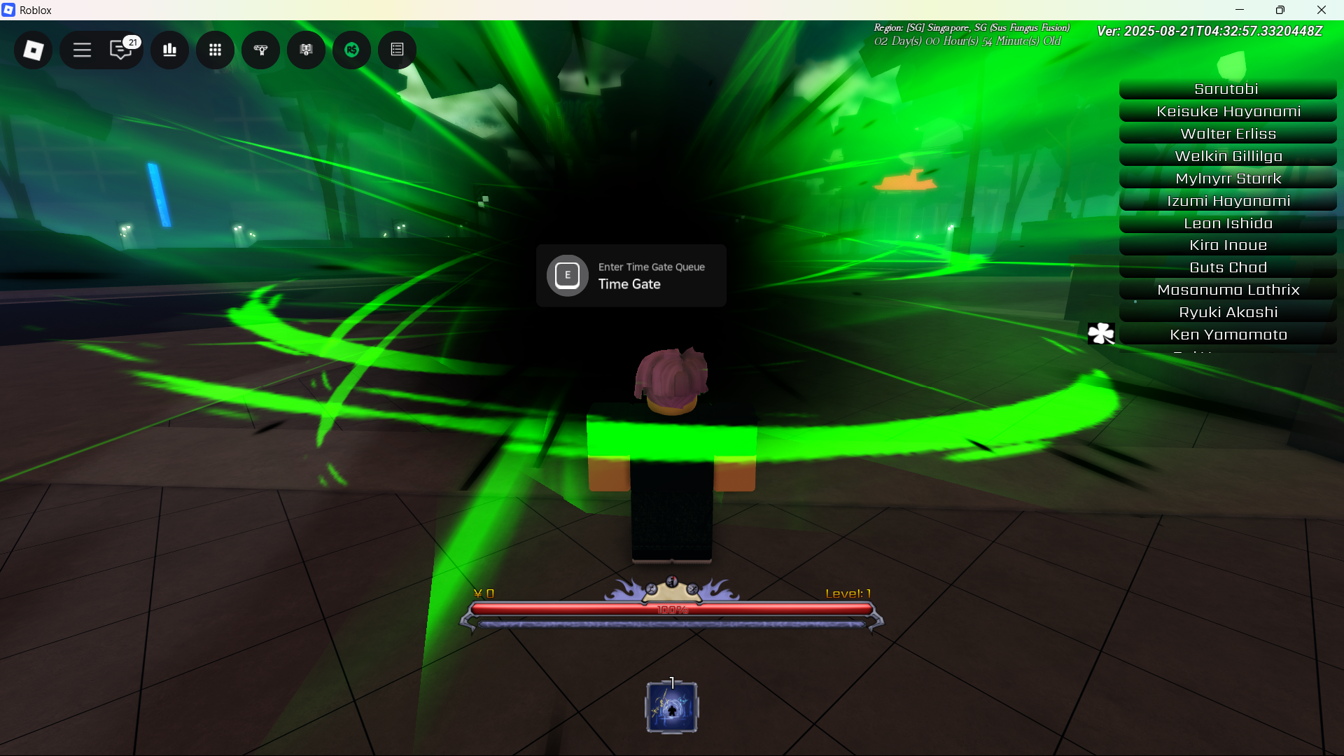Time Gate in Peroxide (Image via Roblox Corporation)