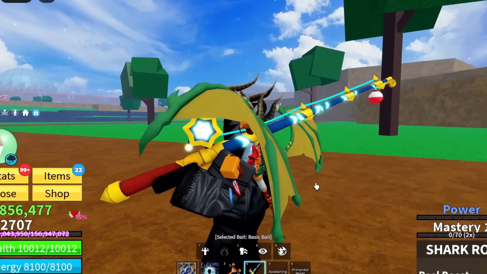 Shark Rod in Blox Fruits (Image via Roblox Corporation)