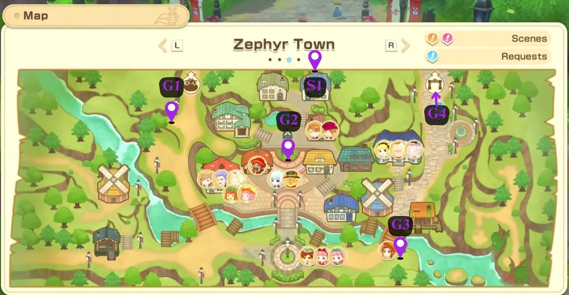 Story of Seasons Grand Bazaar medal locations (
