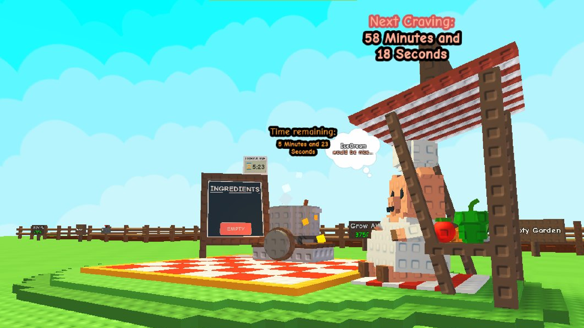 Submit Cooked Food to Get Rewards (Image via Roblox Corporation)