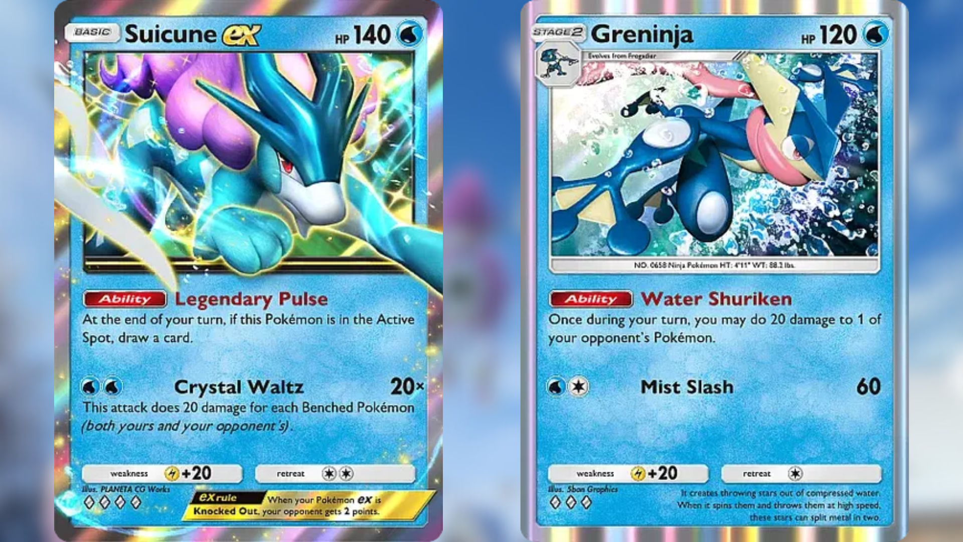 Suicune and Greninja are the main attackers (Image via The Pokemon Company)
