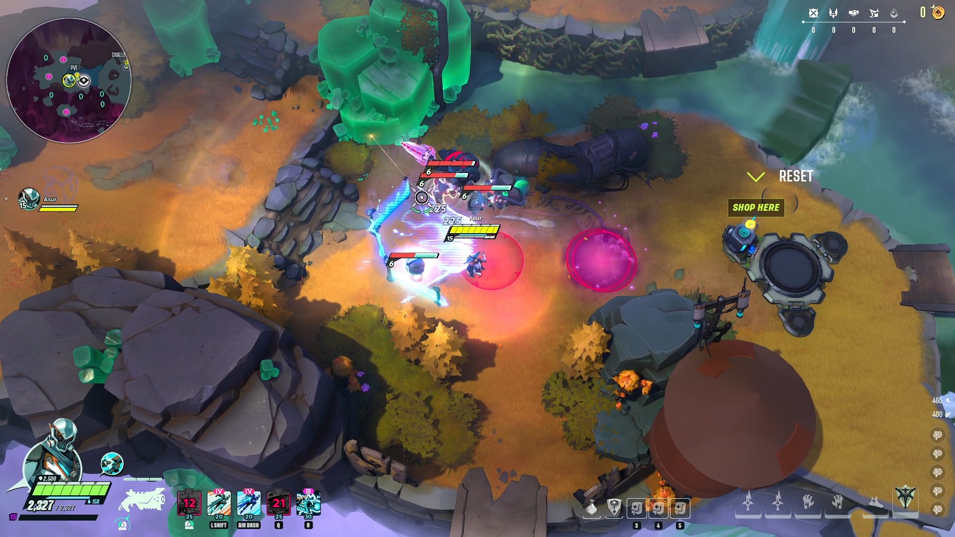Shocktrap Drone Percussive Burst combo