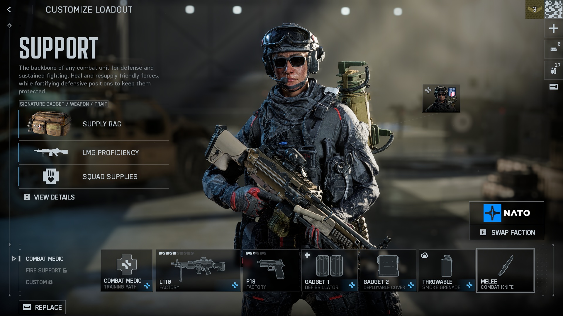 Support Class in Battlefield 6