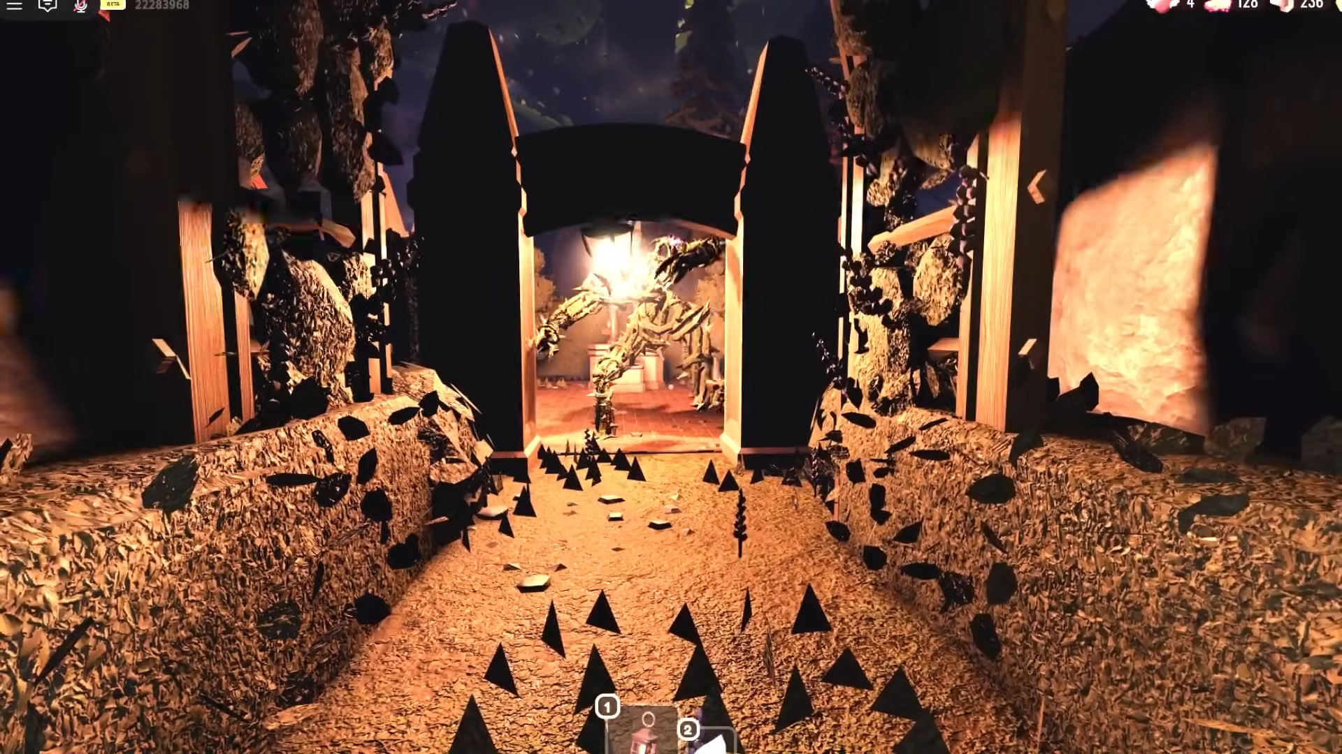 Surviving the Bramble Boss in Doors (Image via Roblox Corporation)